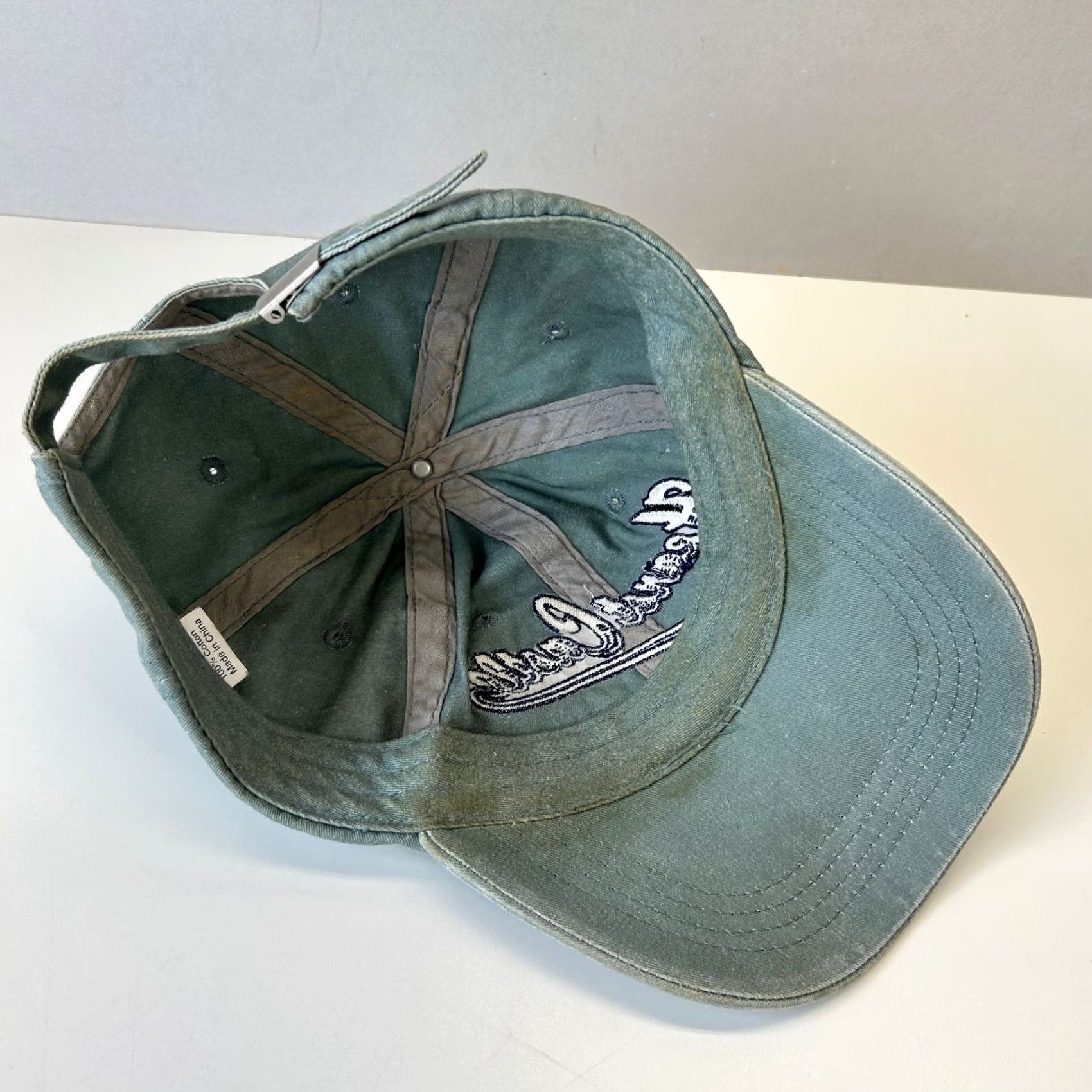 Vintage Vintage Hearst Castle Strap Back Dad Hat Baseball Script Spellout Blue Mens One Size Adjustable 90s 90s Hat Baseball Cap Size ONE SIZE - 6 Thumbnail