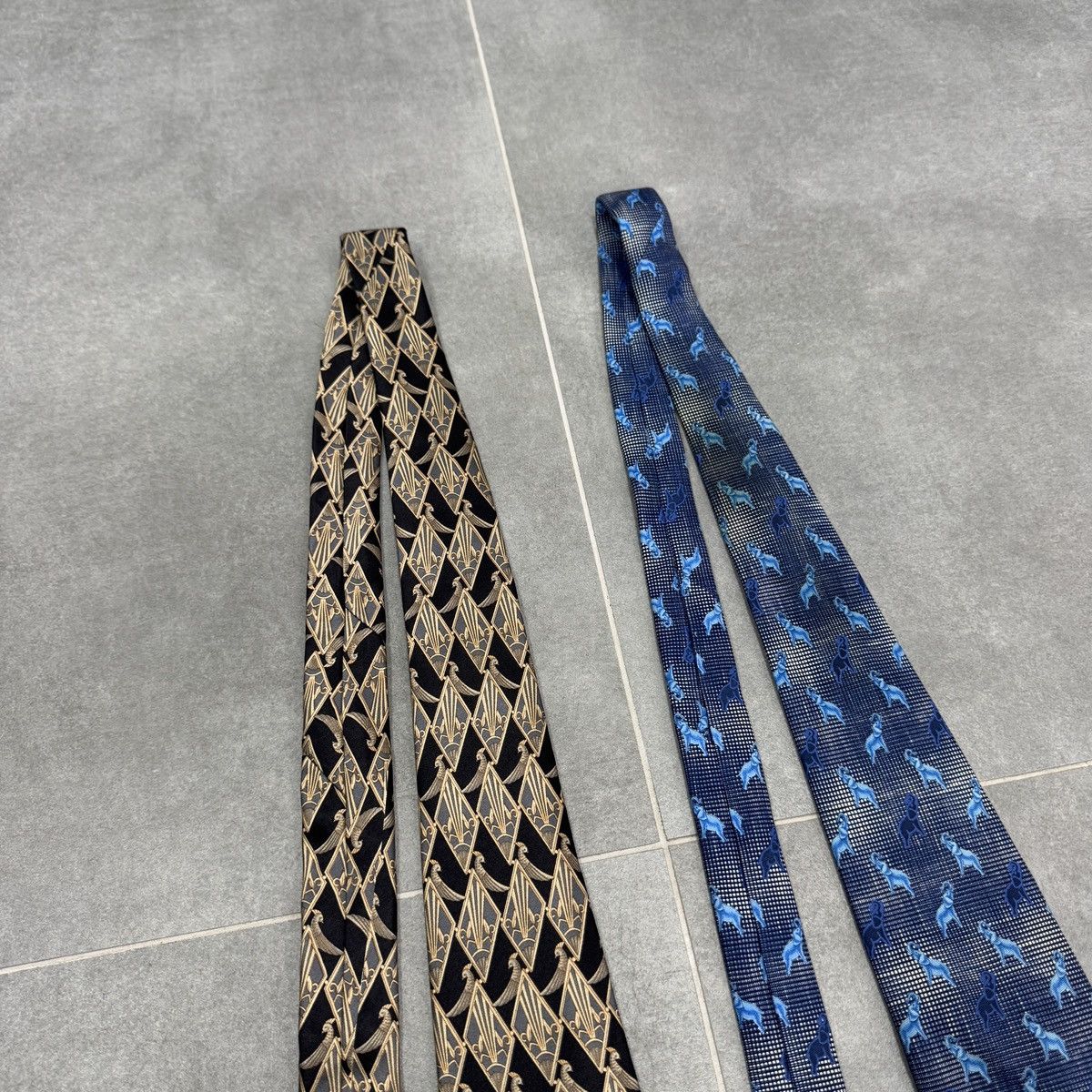 Lanvin × Vintage Vintage Lanvin Paris Silk Ties x2 Size ONE SIZE - 8 Thumbnail