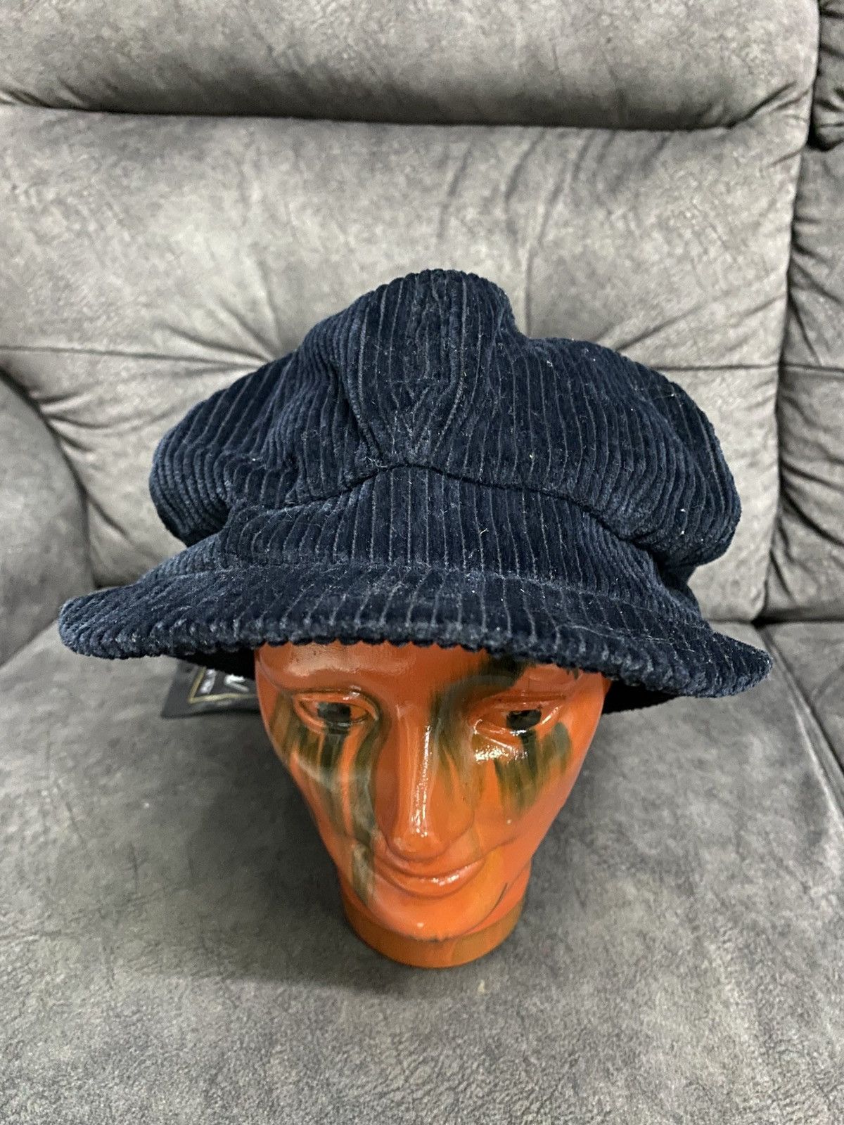 GU × Japanese Brand GU RAILROAD CORDUROY CAP Size ONE SIZE - 3 Thumbnail