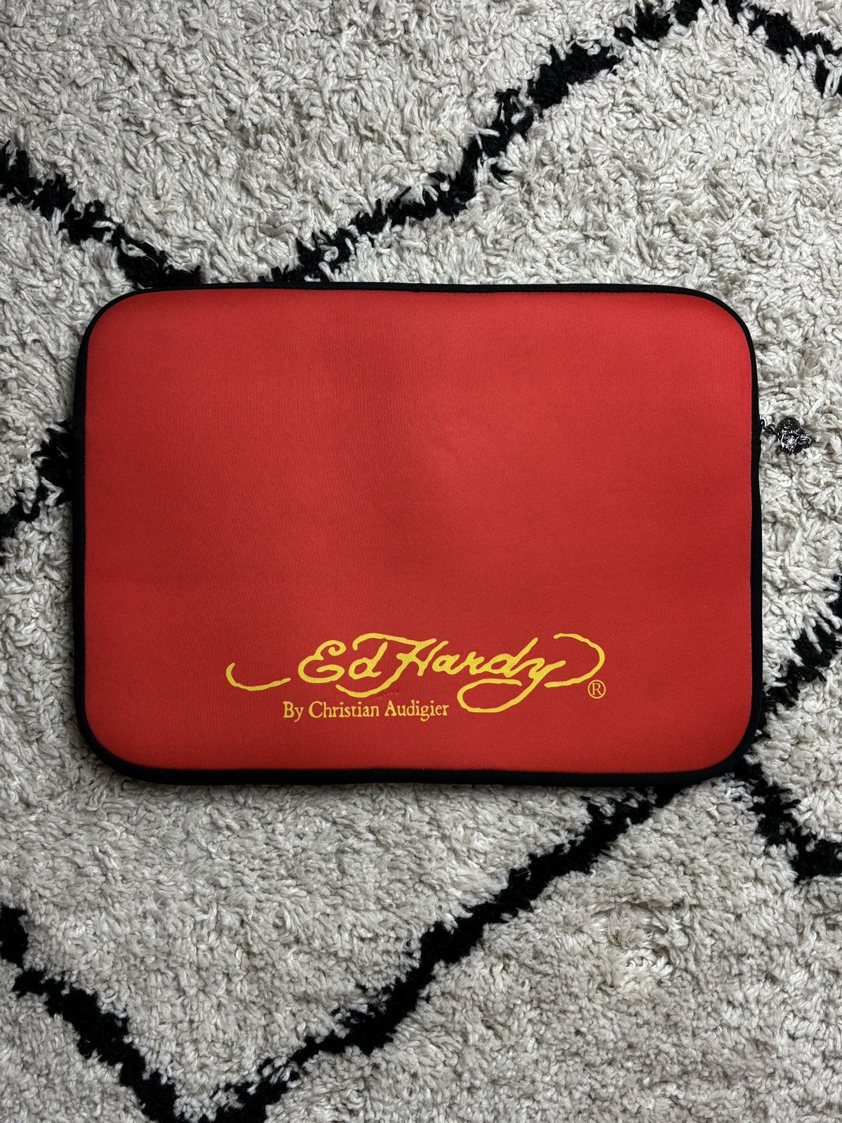 Ed Hardy × Vintage Laptop Sleeve Ed Hardy By Christian Audigier Computer Bag Size ONE SIZE - 3 Thumbnail