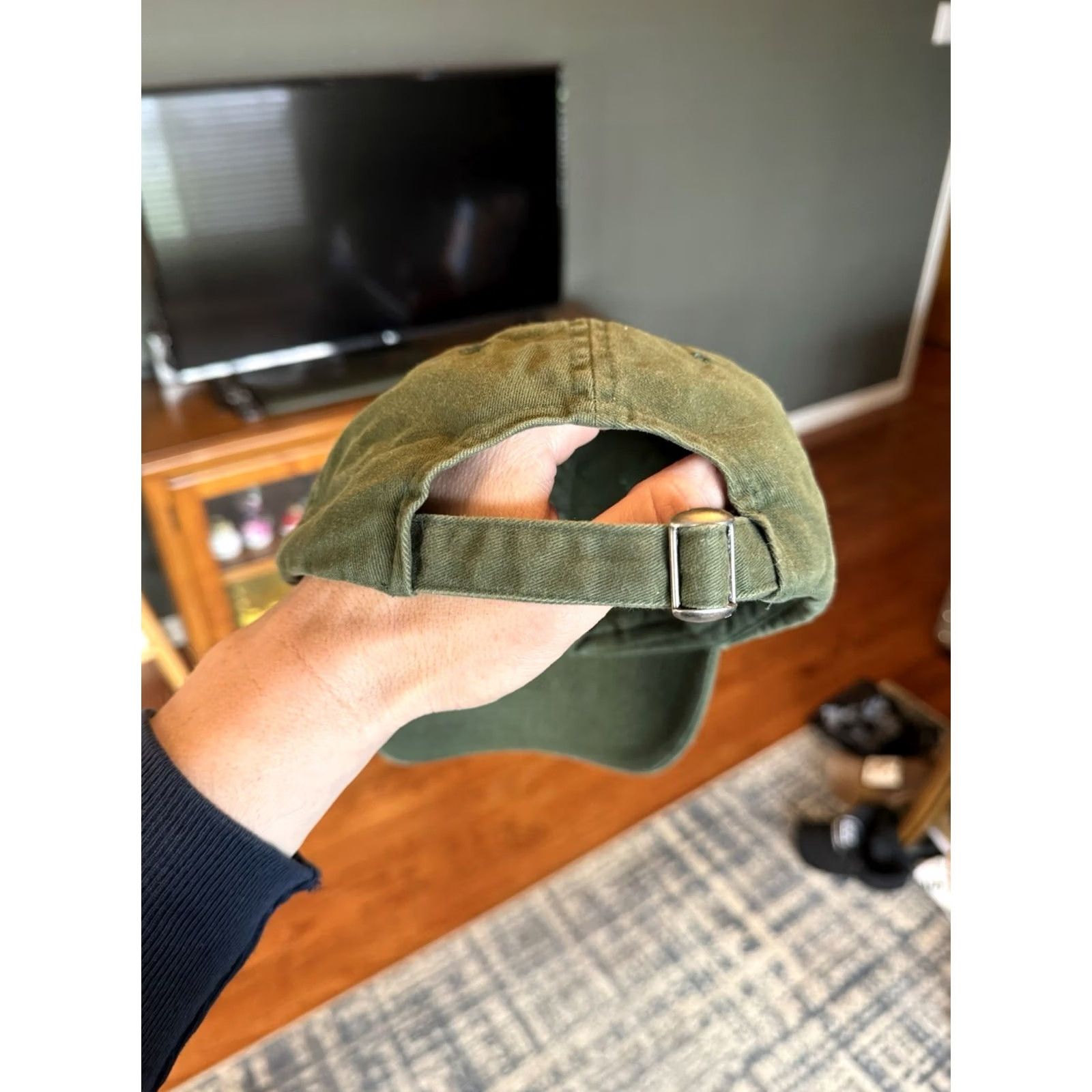 Vintage VINTAGE Masters Tournament Bubba Golf Green Strapback Cap Augusta Hat Men One Size Green Adjustable Cotton Golf Hat Cap Sports Size ONE SIZE - 5 Thumbnail