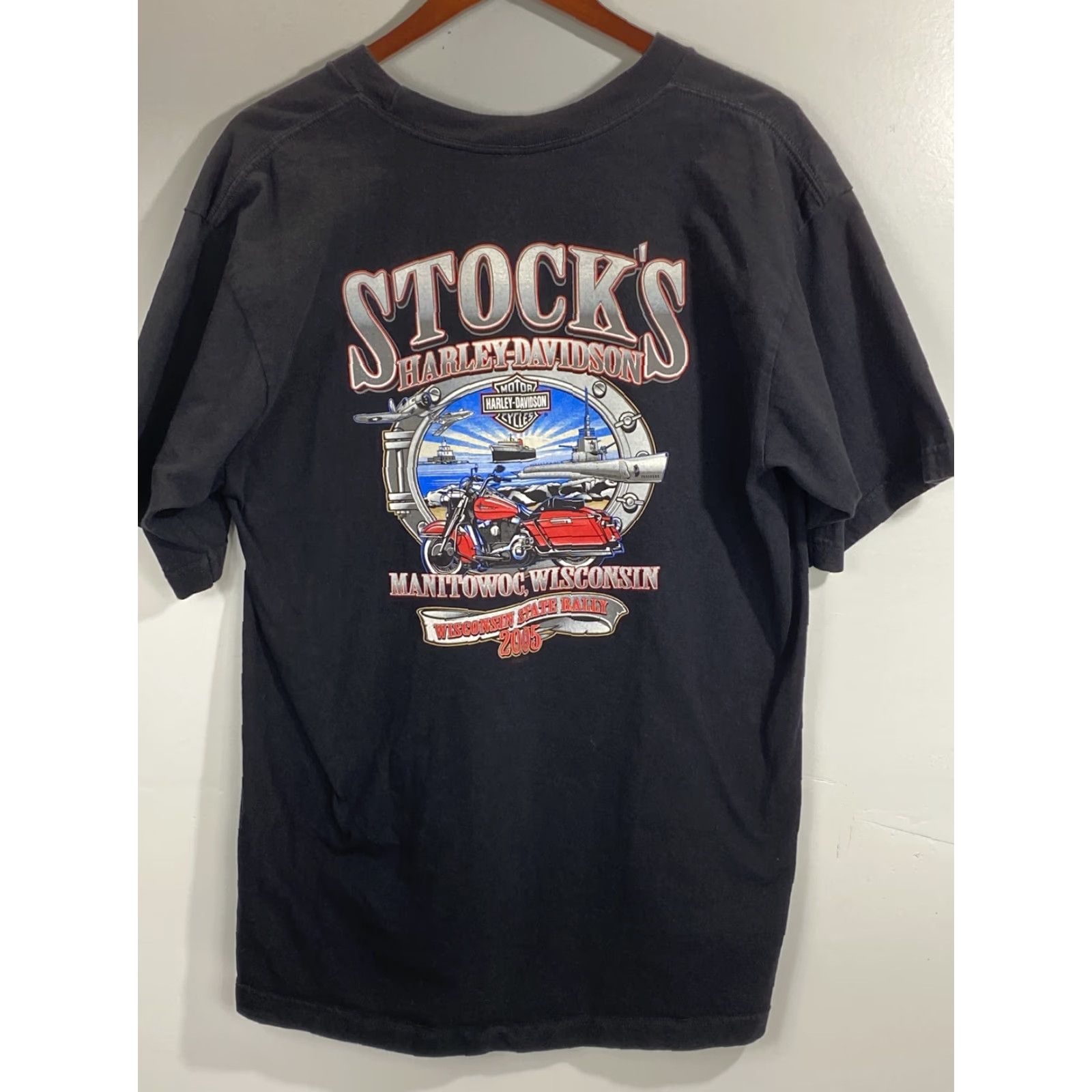 Harley Davidson **Harley-Davidson 2005 Rally T-Shirt #415 Black Cotton Mens XL** User: **2005 Rally Harley-Davidson T-Shirt #415 Black Cotton Mens XL** Size US XL / EU 56 / 4 - 2 Thumbnail