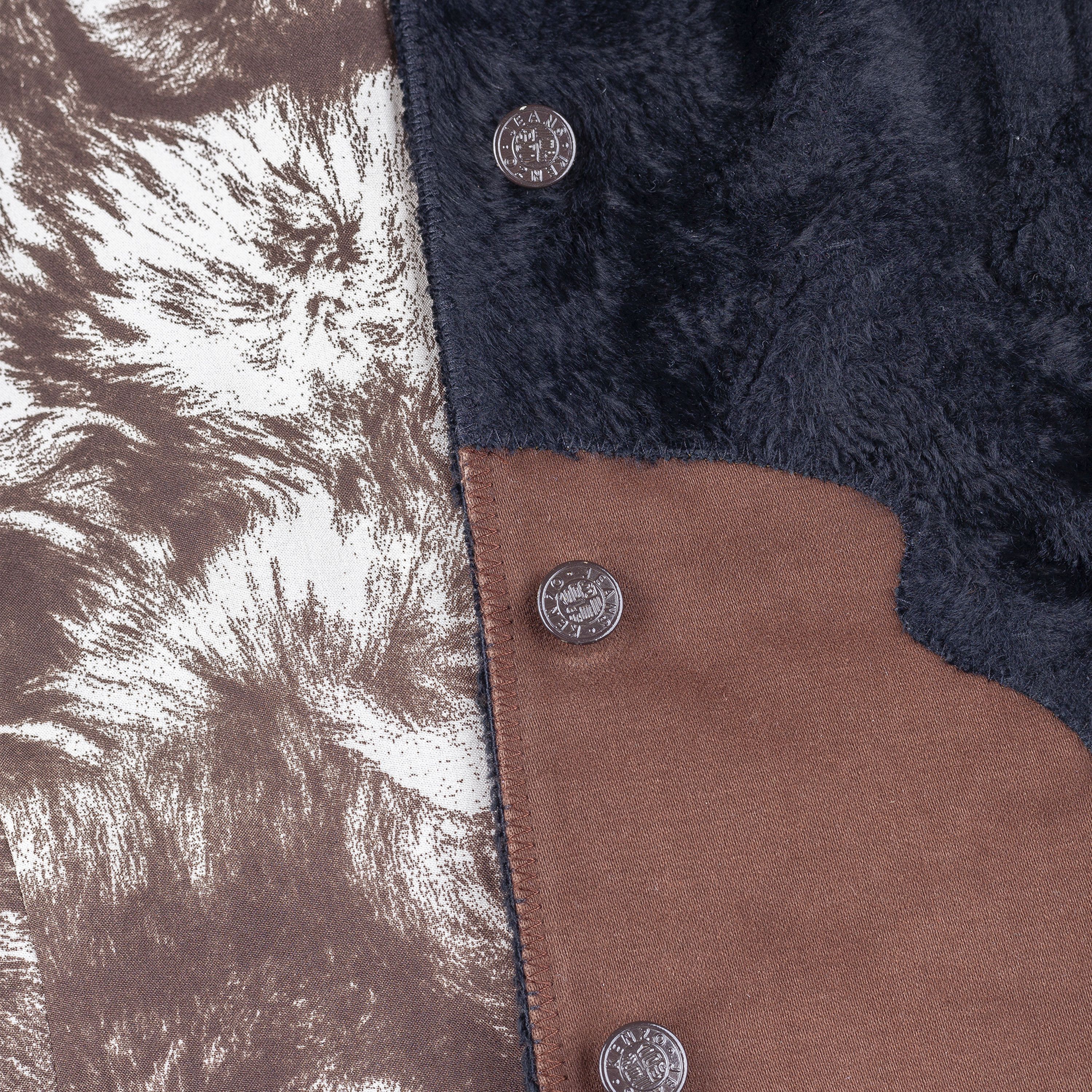 Kenzo Kenzo Jeans Vintage Brown Faux Fur Jacket (S) Size S / US 4 / IT 40 - 6 Thumbnail