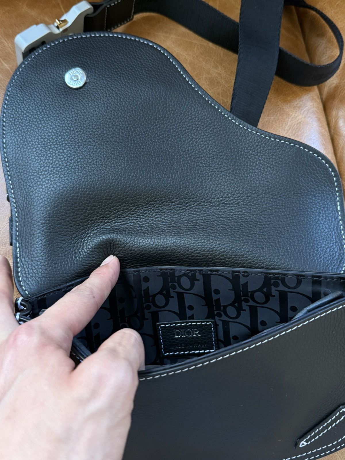 Dior Black Saddle Crossbody Bag Size ONE SIZE - 11 Thumbnail