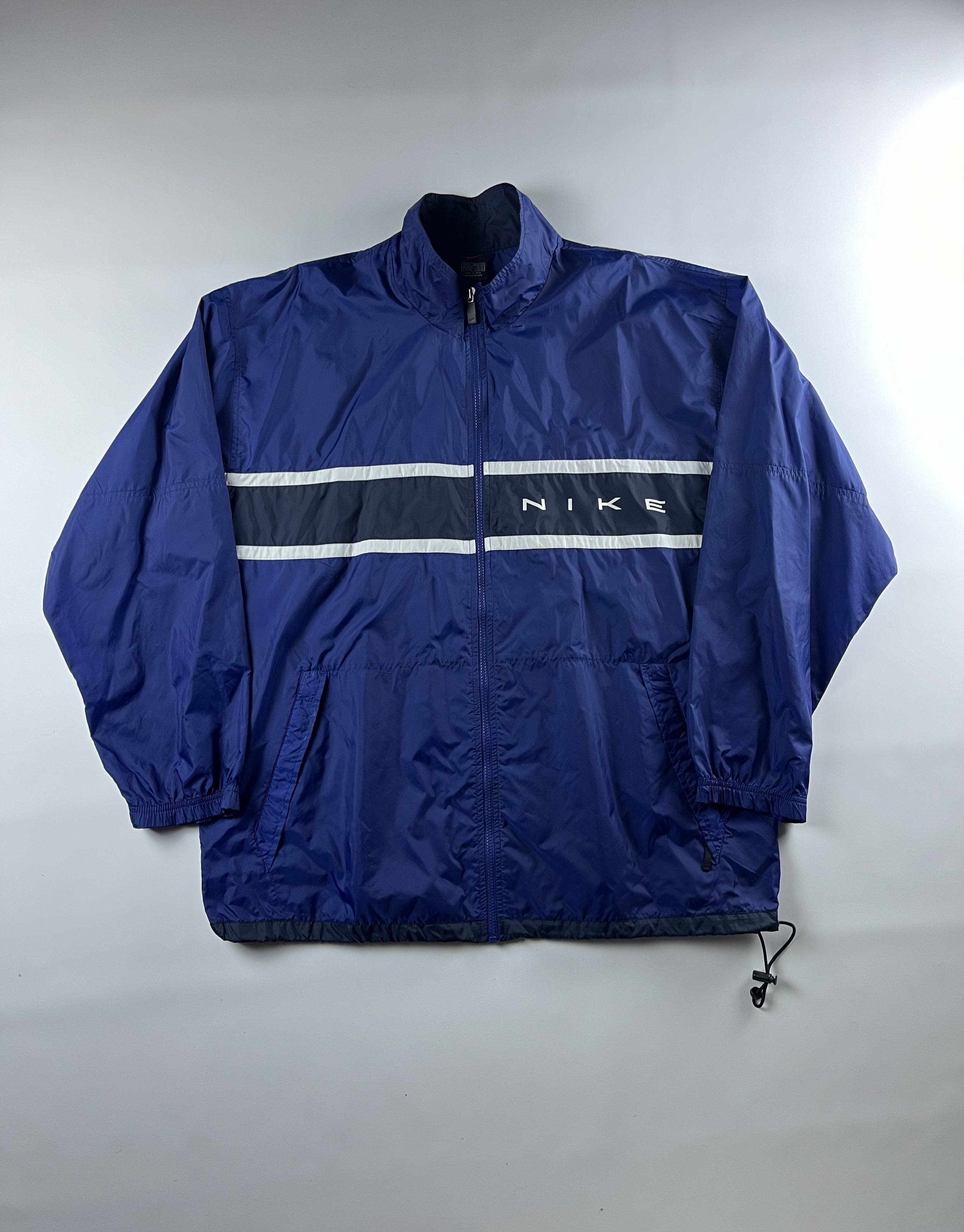 Nike × Vintage 90s Nike Vintage Nylon Track Jacket Size US XL / EU 56 / 4 - 2 Thumbnail