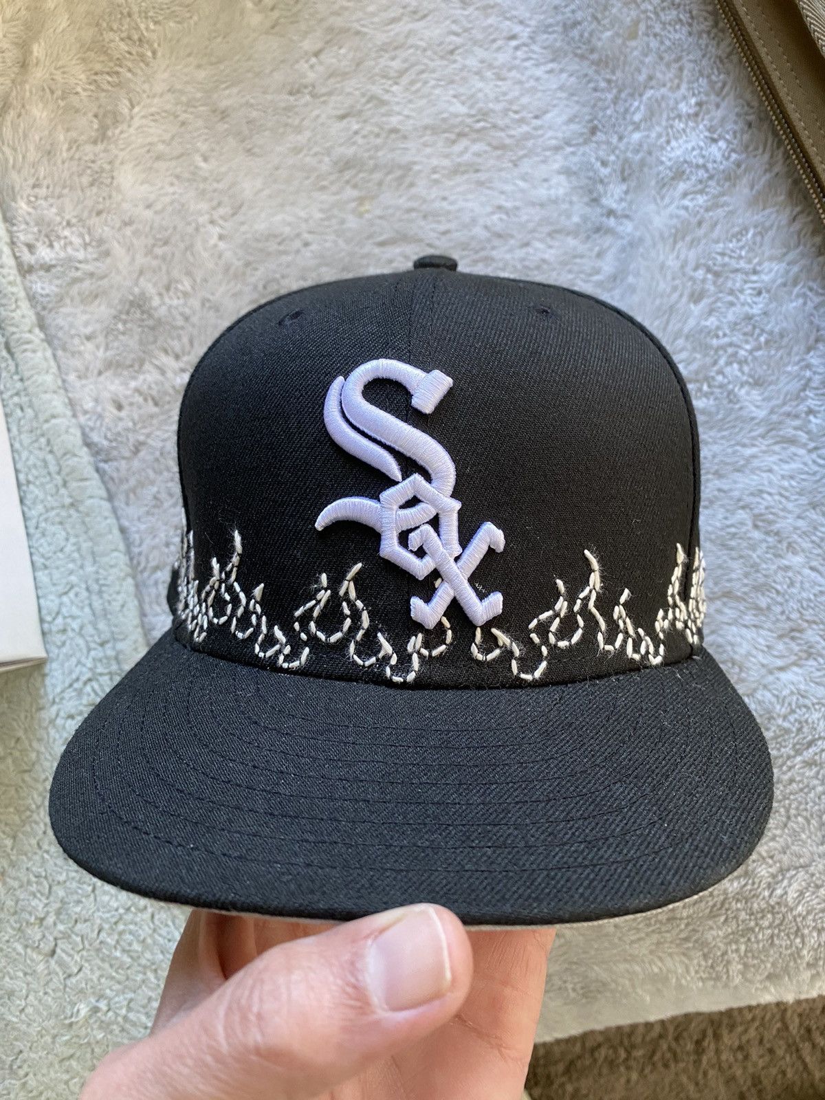 New Era New Era x Loso NYC Chicago white Sox flames fitted hat 7 1/4 Size ONE SIZE - 1 Thumbnail