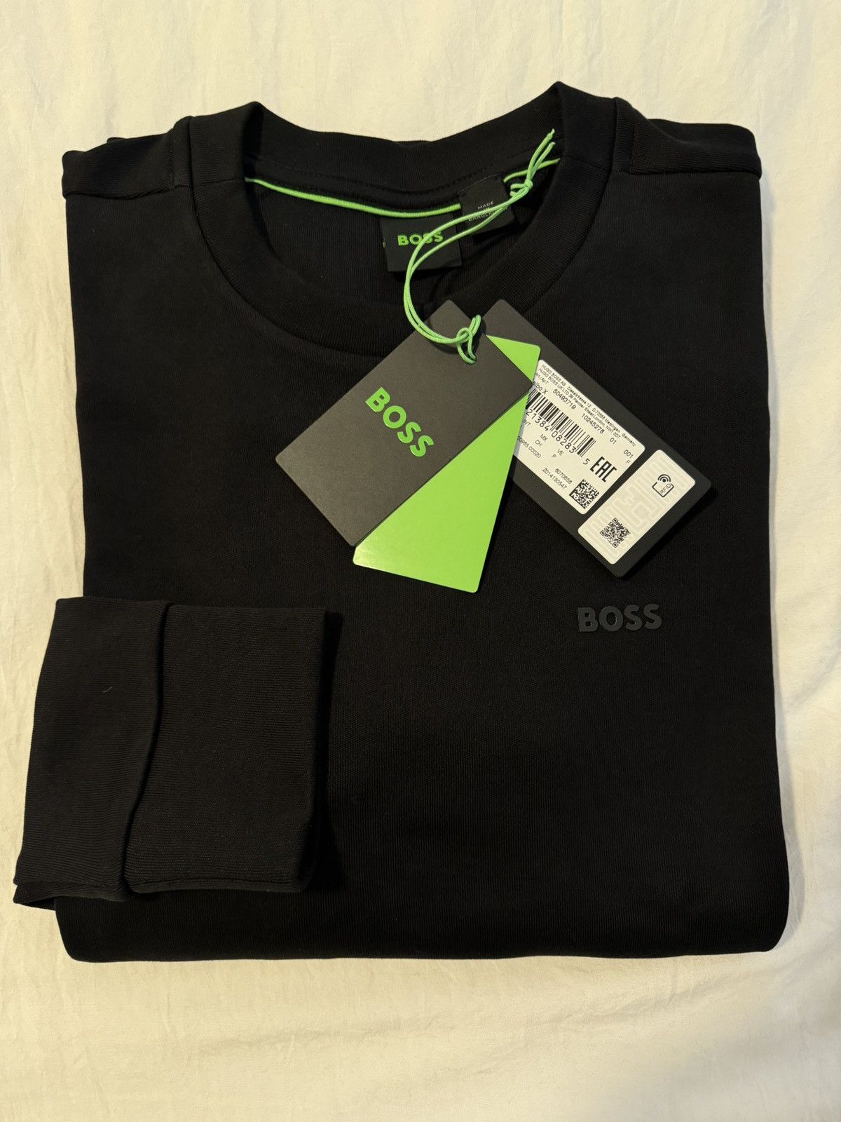 Hugo Boss Interlock Cotton Sweatshirt with Logo Size US S / EU 44-46 / 1 - 1 Thumbnail