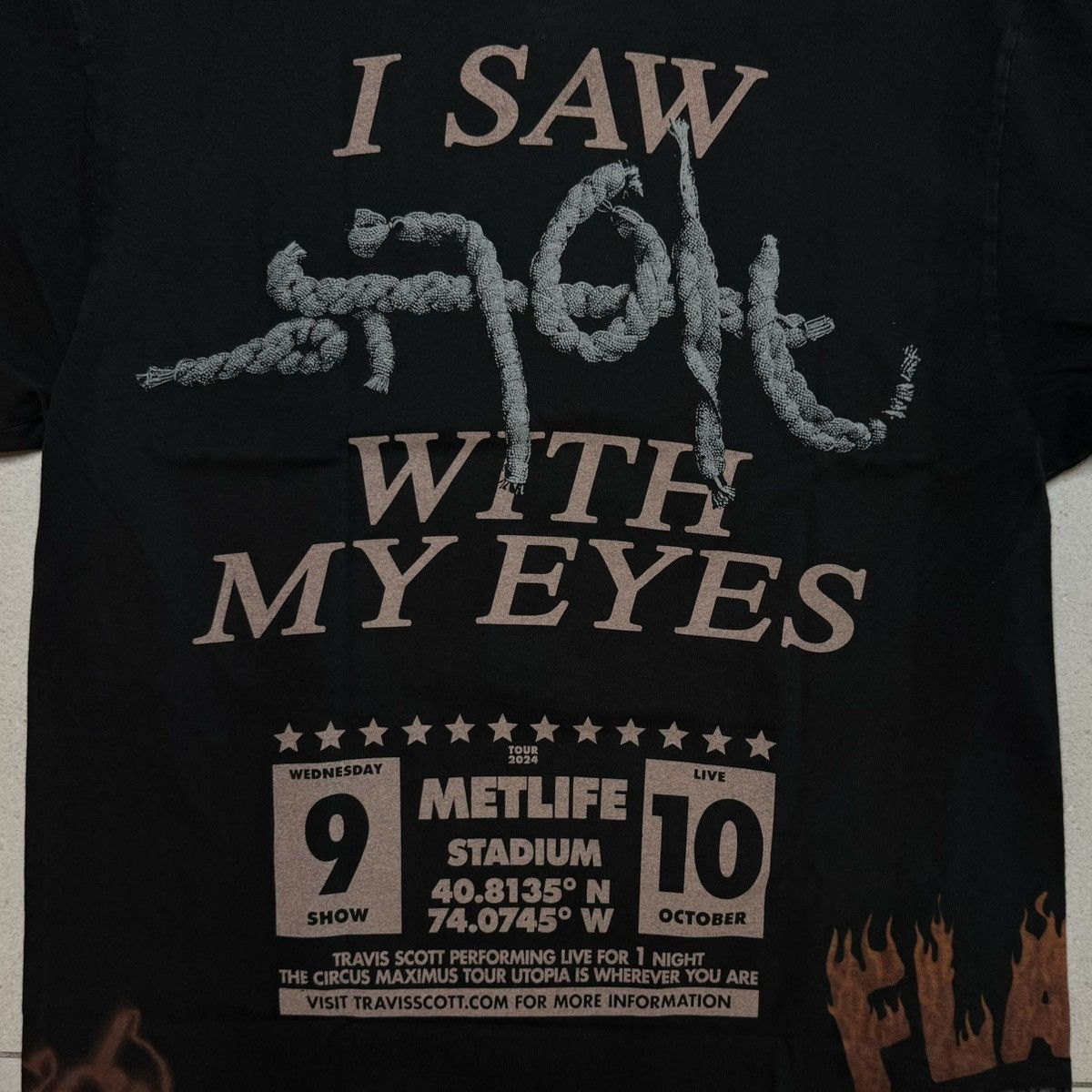 Travis Scott Travis Scott Met Life Exclusive U City Specific Tee SMALL Size US S / EU 44-46 / 1 - 5 Thumbnail