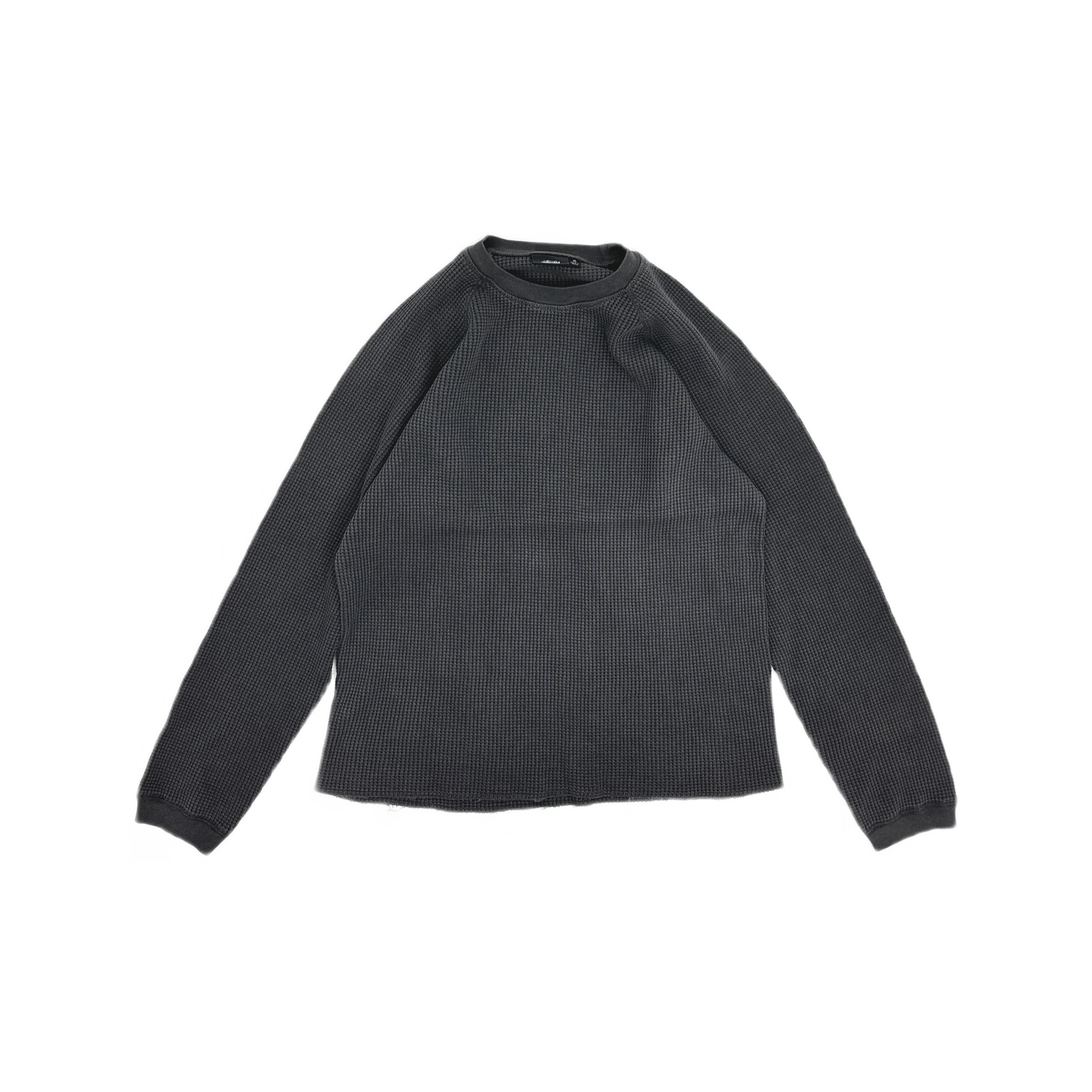 Stussy Stussy Waffle Knit Logo Long Sleeve T-Shirt Size M Size US M / EU 48-50 / 2 - 1 Thumbnail
