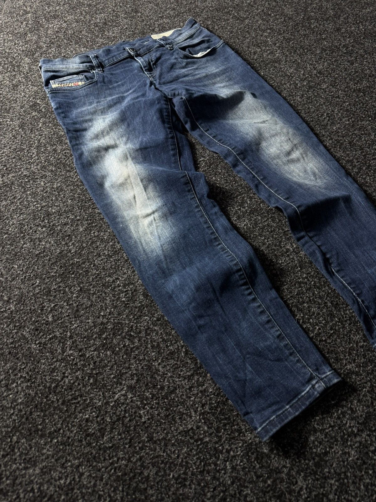 Diesel × If Six Was Nine × Vintage Vintage 90s Y2K Distressed Diesel Industry Jeans baggy pants Size 31" - 2 Thumbnail