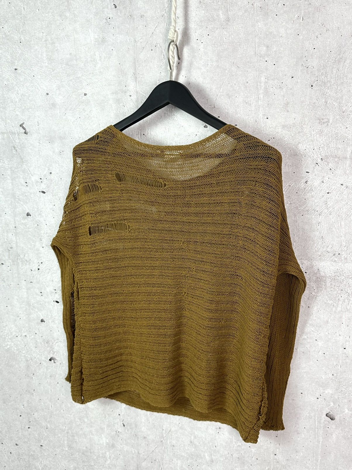 Sarah Pacini Sarah Pacini Made in Italy Distressed Linen Women’s Sweater Size ONE SIZE - 7 Thumbnail
