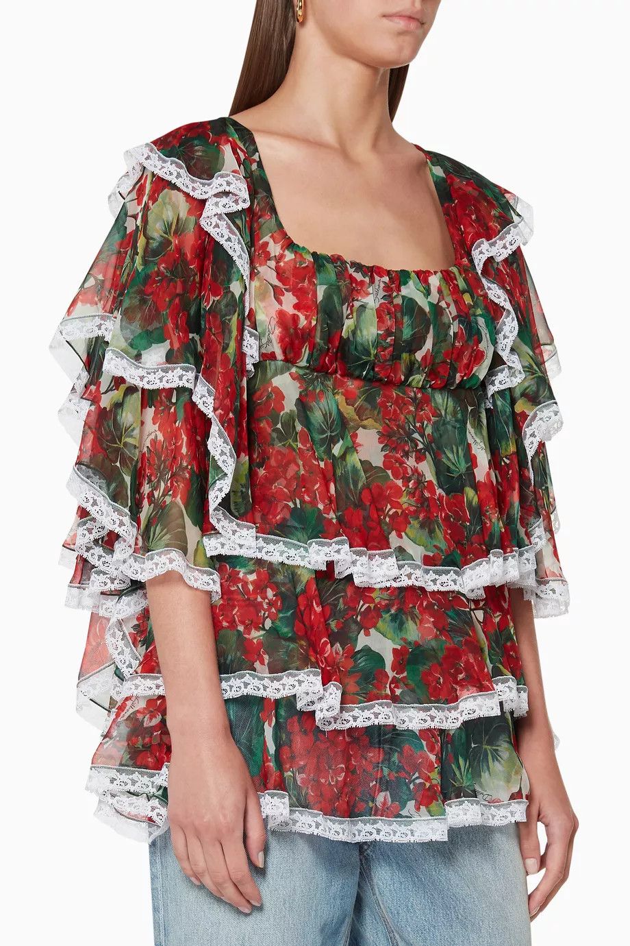 Dolce & Gabbana o1y0925 Silk Blouse in Multicolor Size XS / US 0-2 / IT 36-38 - 2 Thumbnail