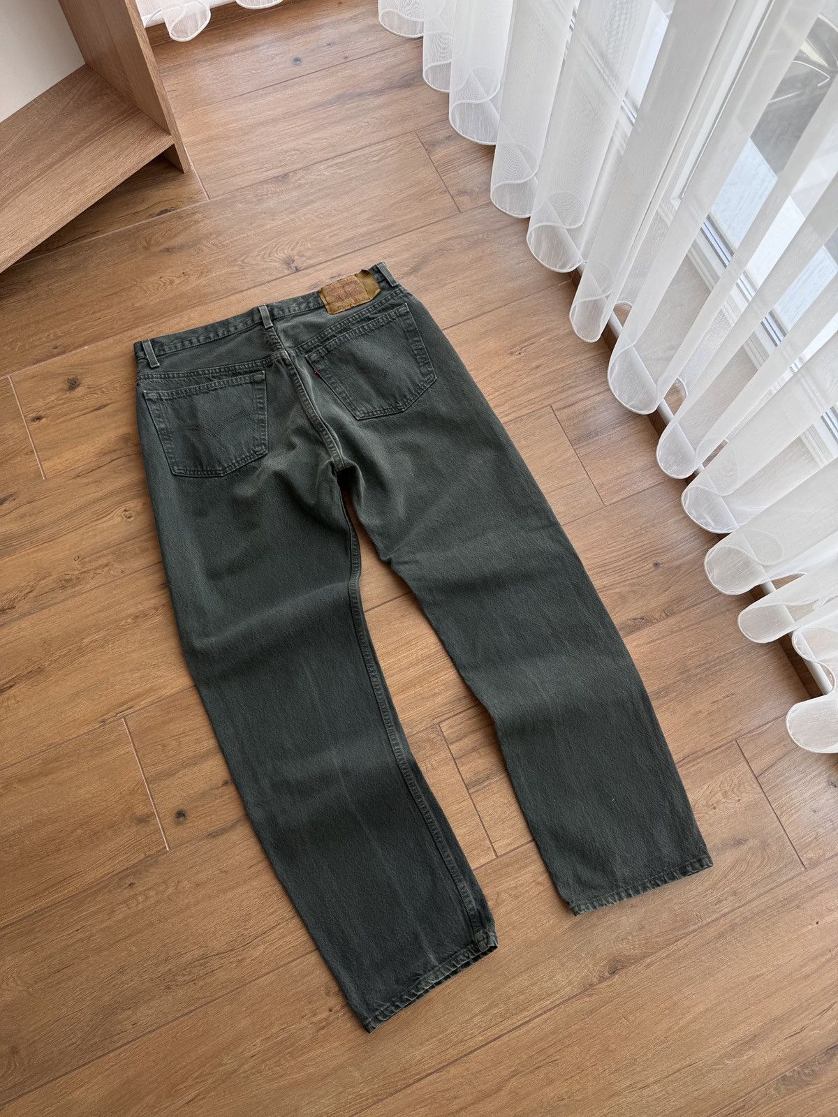 Vintage Vintage Levi's Made in USA Emerald Green Heavyweight Jeans Size US 38 / EU 54 - 7 Thumbnail