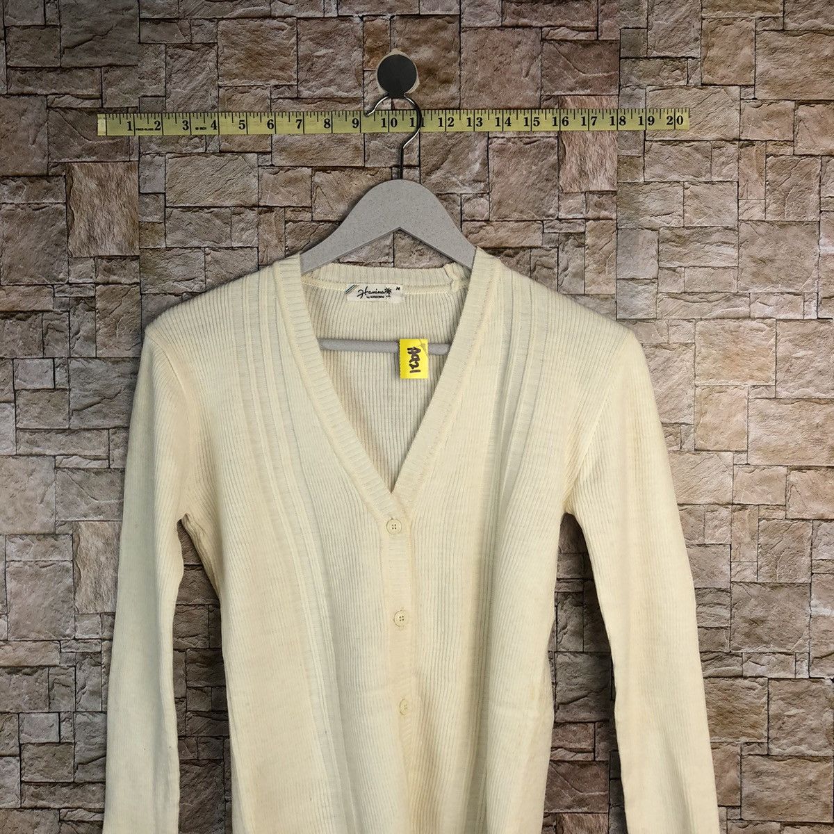 Homespun Knitwear × Japanese Brand Hamina White Knitwear cardigan vintage japan #A921 Size M / US 6-8 / IT 42-44 - 2 Thumbnail