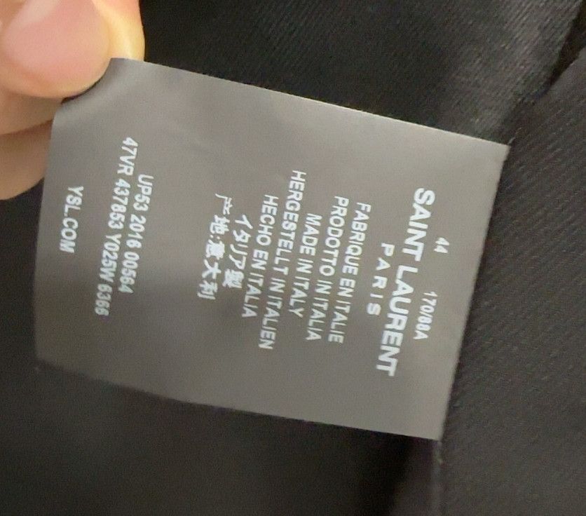 Saint Laurent Paris Saint Laurent Music Note Jacket (Size 44). Size US L / EU 52-54 / 3 - 5 Thumbnail