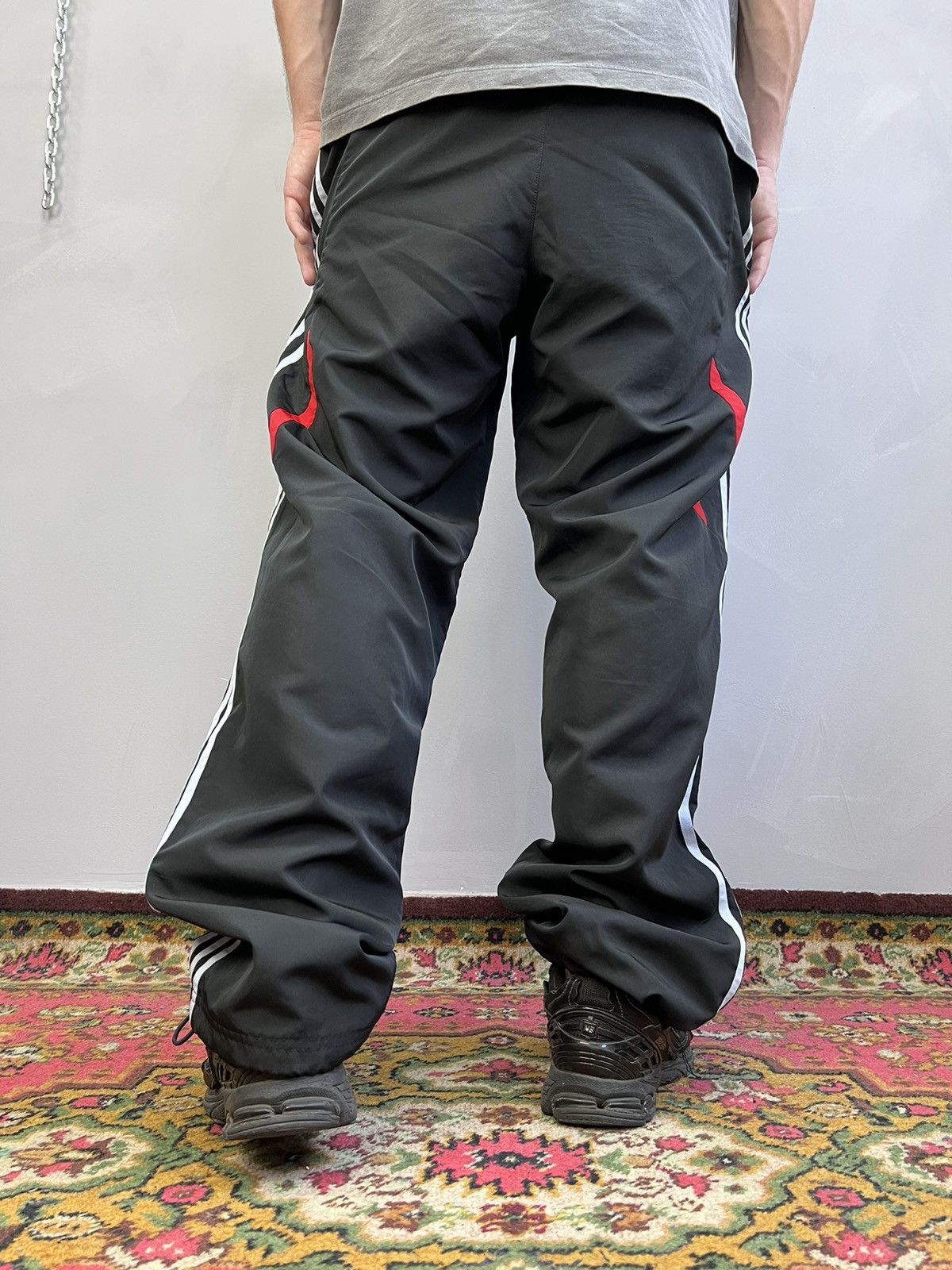 Adidas × Vintage Vintage Y2K Baggy Adidas Track drill Pants Size US 32 / EU 48 - 8 Thumbnail
