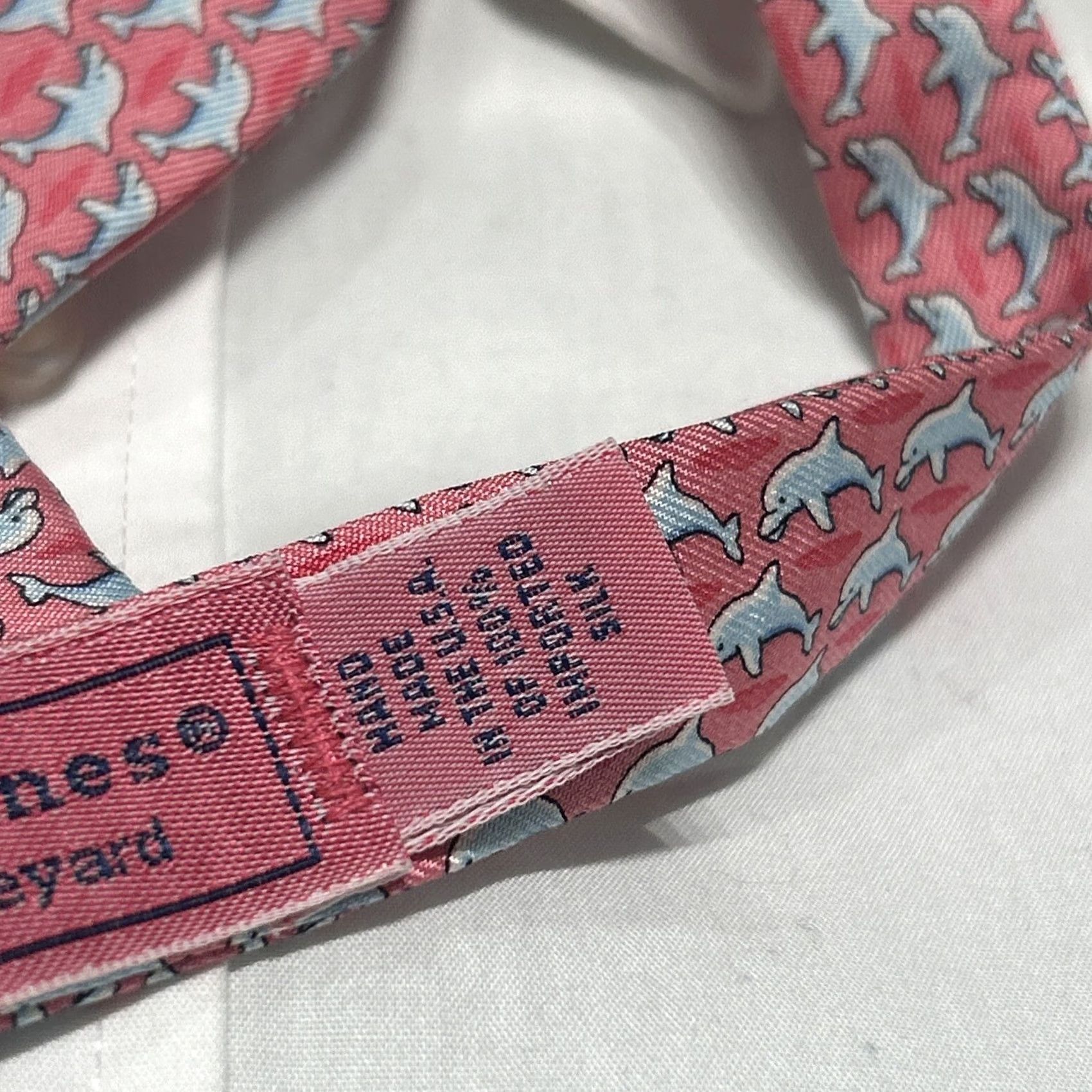 Vineyard Vines VINEYARD VINES Tie Dolphins Multicolor All Over Custom Collection Silk Size ONE SIZE - 3 Thumbnail