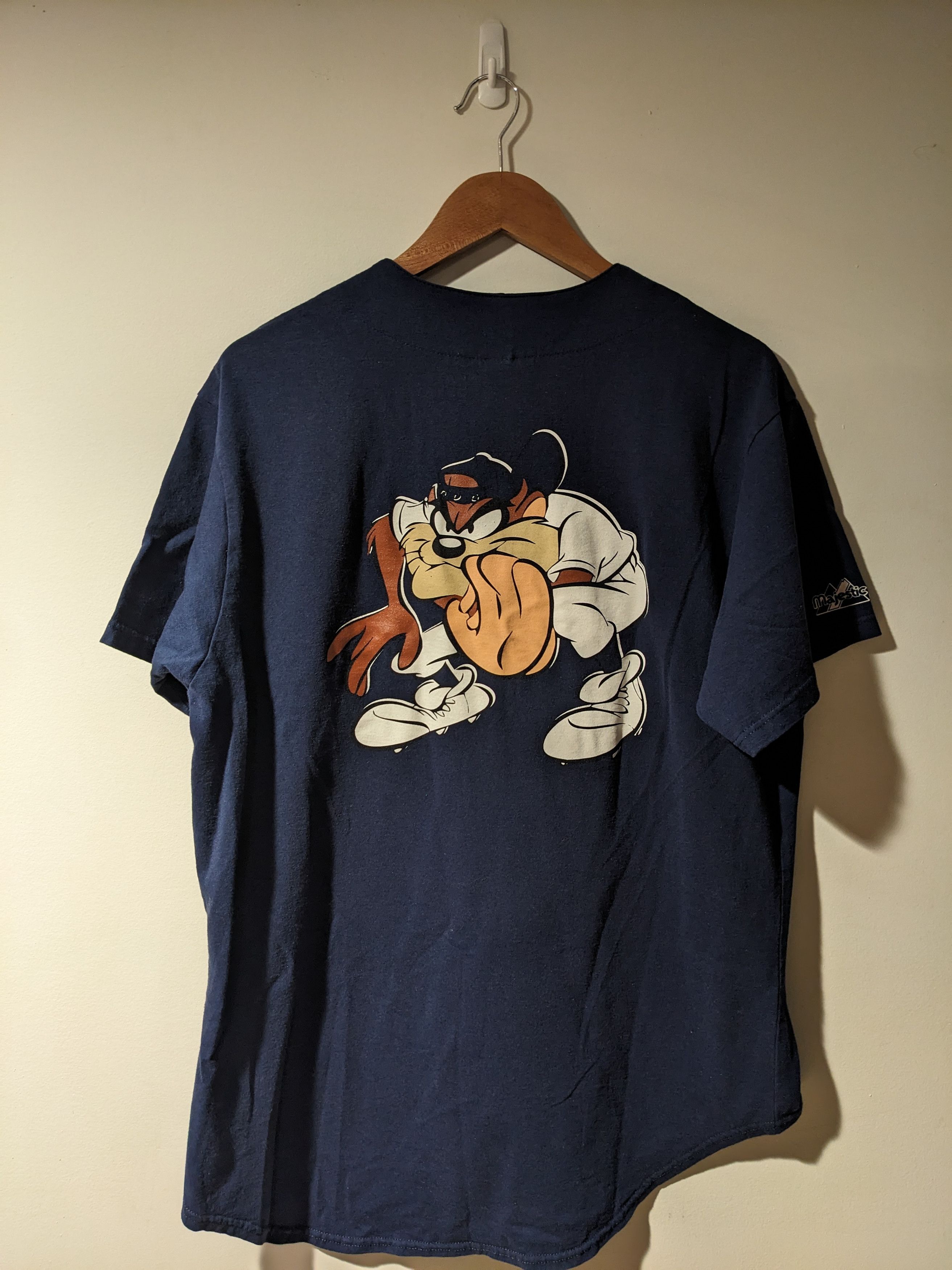 New York Yankees × Vintage Vintage 1999 Looney Tunes New York Yankees Baseball Jersey Size US L / EU 52-54 / 3 - 1 Thumbnail