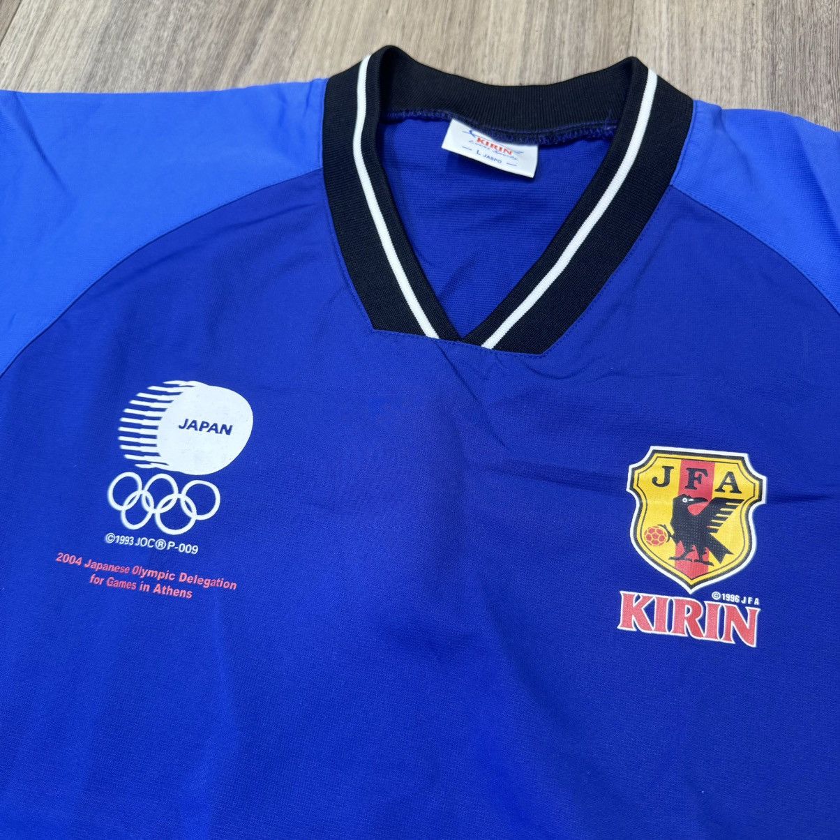 Japanese Brand Japan soccer Olympic game 2004 sweater Size US L / EU 52-54 / 3 - 3 Thumbnail