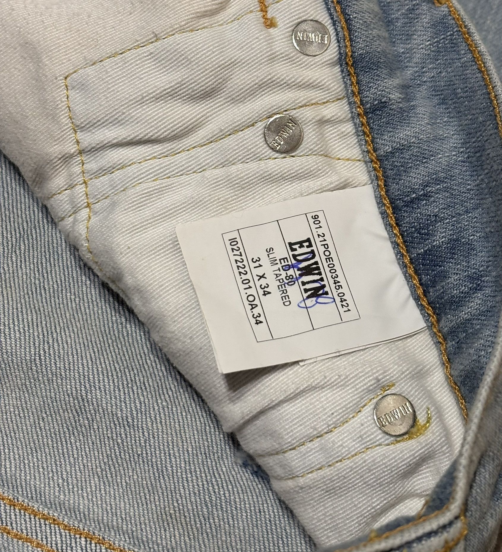 Edwin Edwin ED-80 Slim Tapered Jeans Size 31-34 Size US 31 - 19 Thumbnail