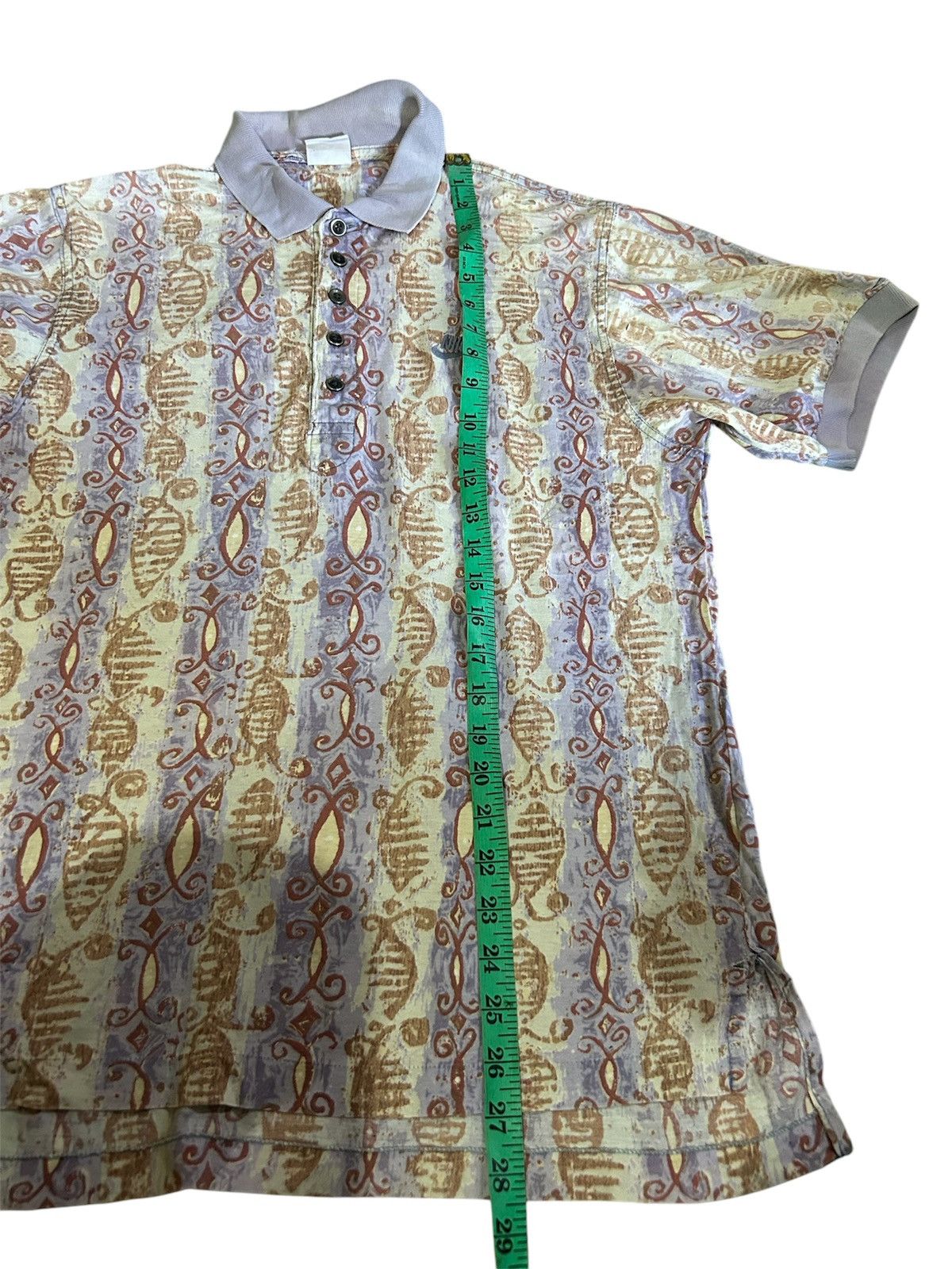 Nike × Vintage vintage abstract nike Polo tee Size US M / EU 48-50 / 2 - 7 Thumbnail