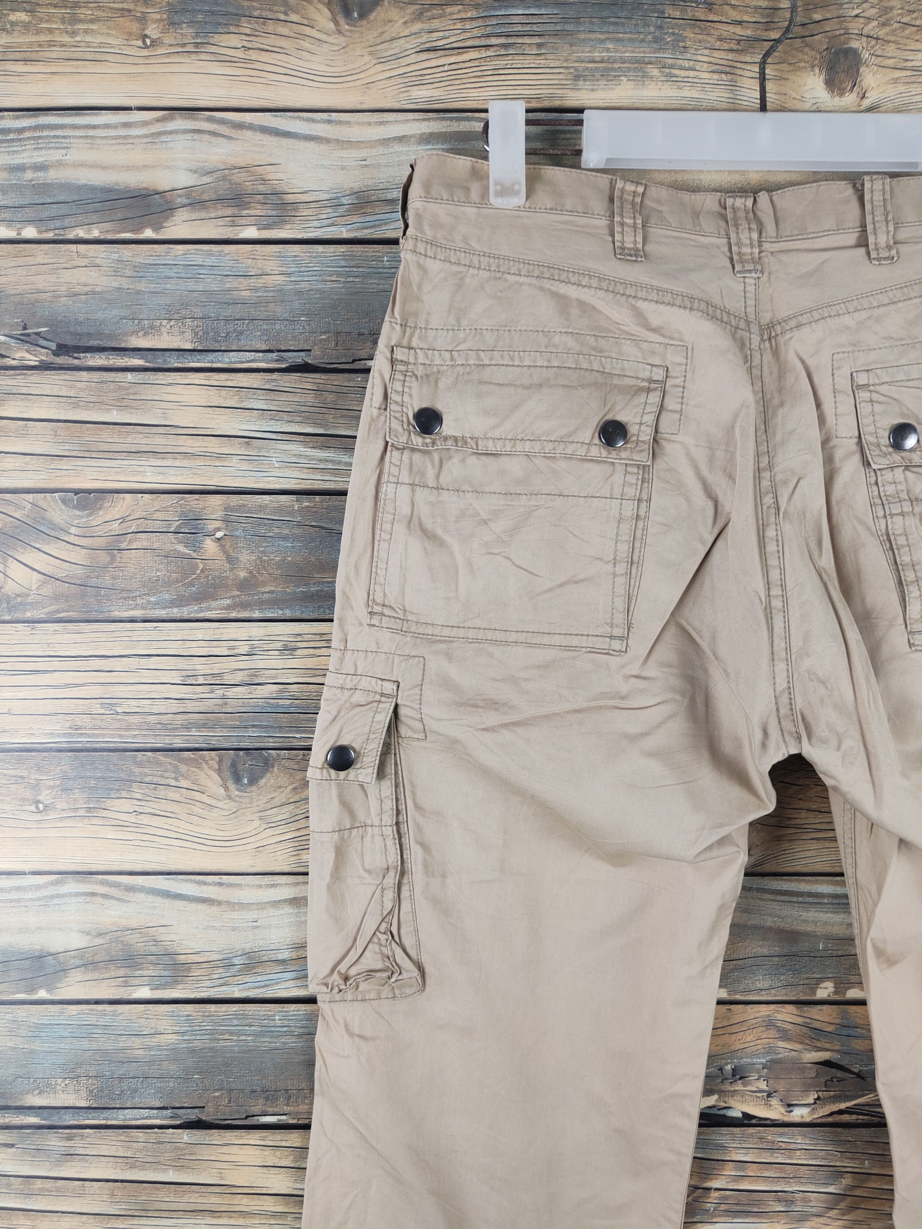 Japanese Brand × Journal Standard DL Journal Standard Beige Multipocket Cargo Pants #472 Size US 31 - 8 Thumbnail