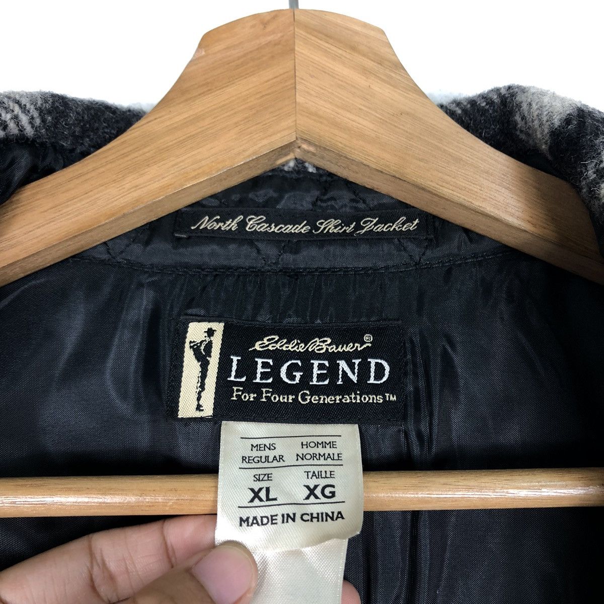 Flannel 🔥Vintage Wool Flannel Work Jacket Legend Eddie Bauer Japan Size US XL / EU 56 / 4 - 15 Thumbnail