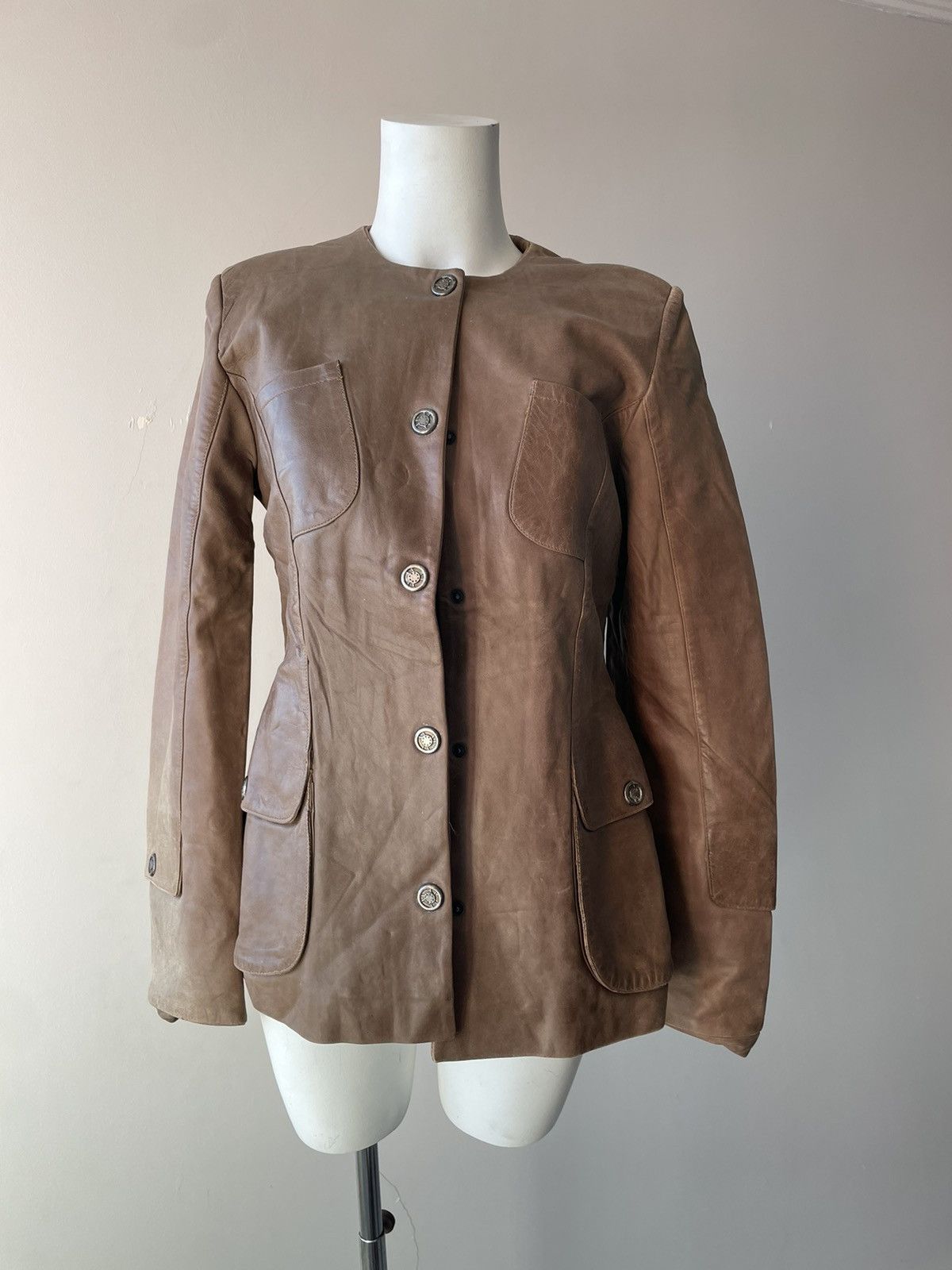 Vintage Vintage leather jacket Size L / US 10 / IT 46 - 5 Thumbnail