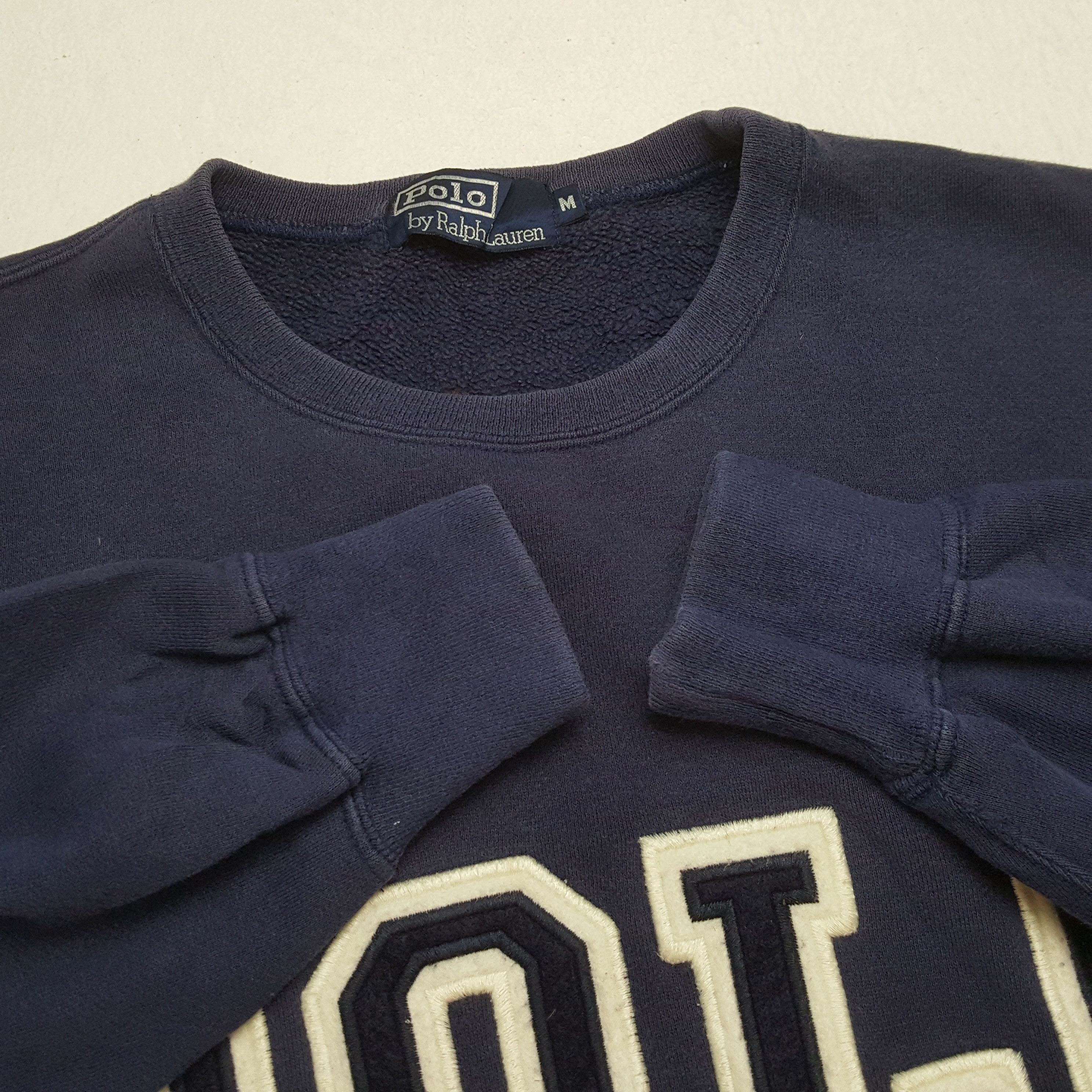 Polo Ralph Lauren × Vintage POLO by RALPH LAUREN Big Spellout Design Sweatshirt Size US M / EU 48-50 / 2 - 8 Thumbnail