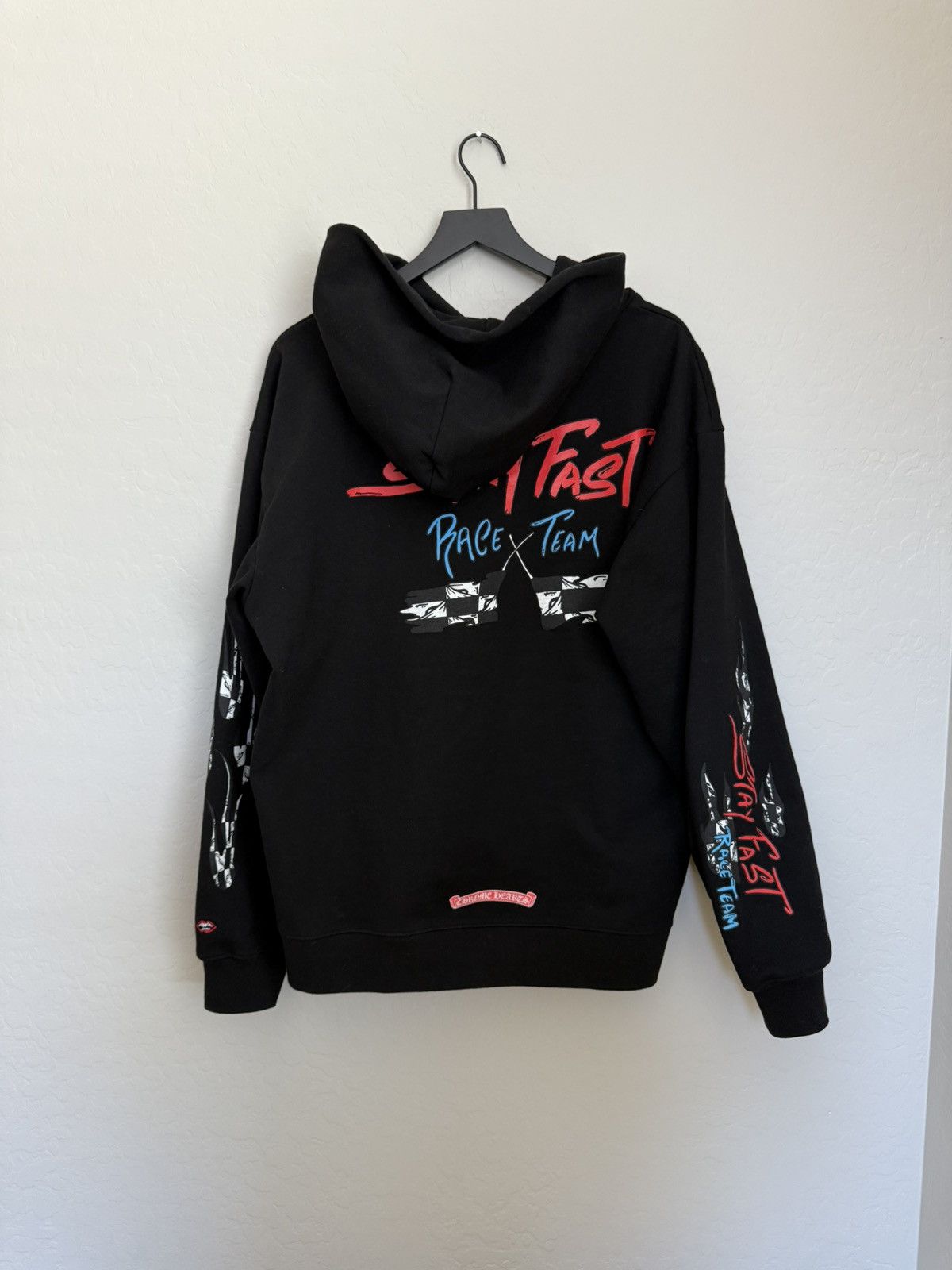 大人気 CHROME HEARTS マッティボーイ フーディ STAY FAST クロムハーツ MATTY BOY HOODIE STAY FAST パーカー ブラック
