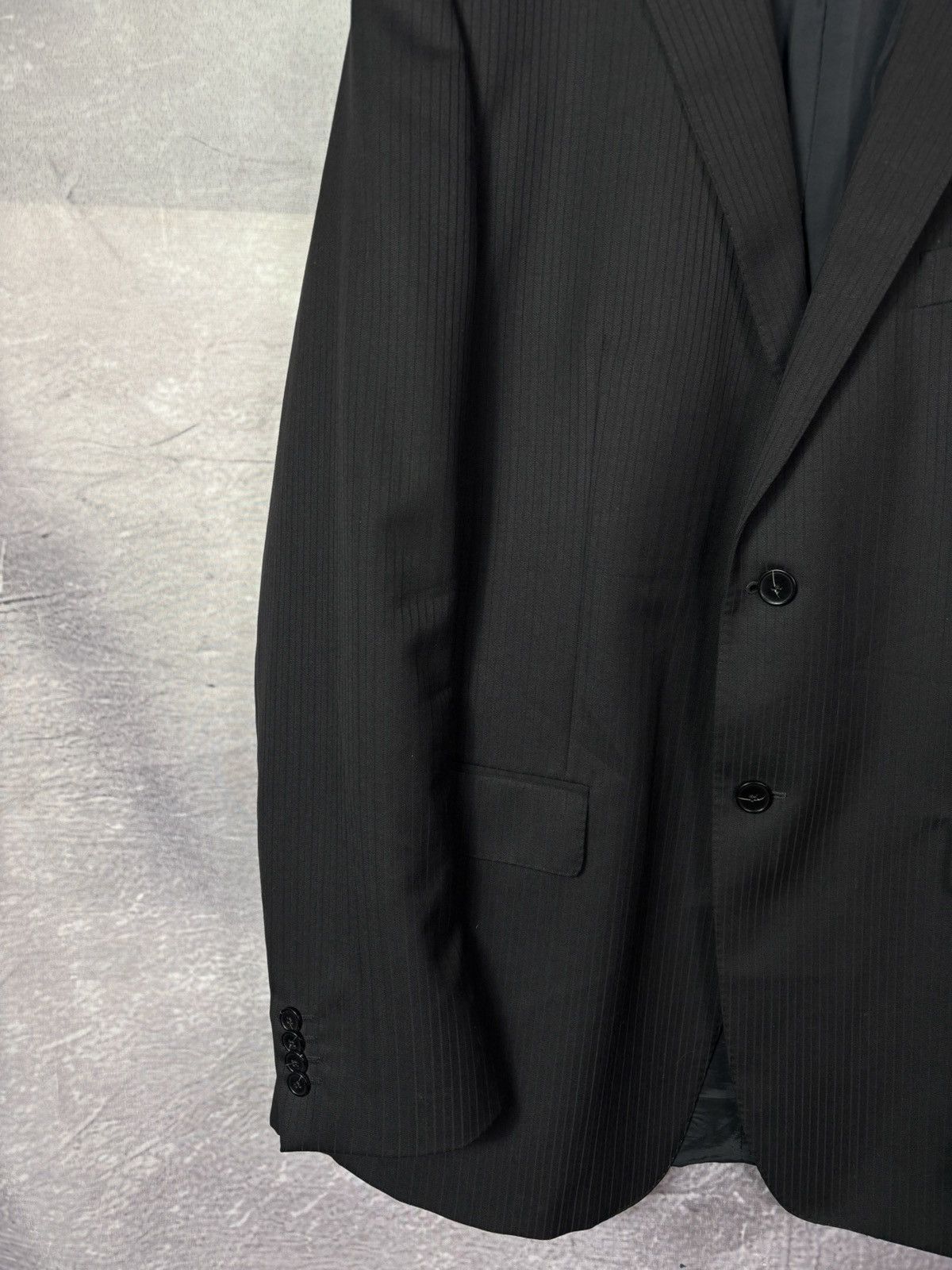 Z Zegna Z Zegna Wool Stripped Blazer Size 54L - 6 Thumbnail