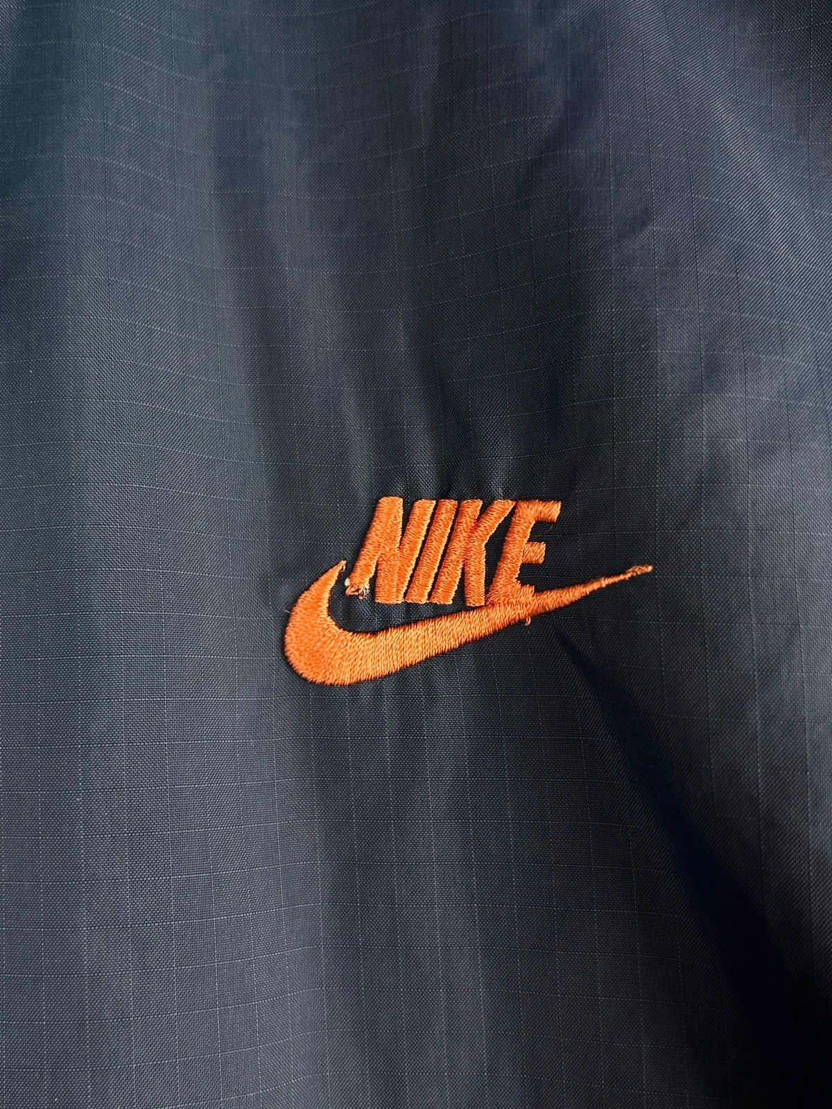 Nike × Vintage Nike vintage z lat 80s/90s anorak navy orange mini logo Size US XL / EU 56 / 4 - 4 Thumbnail