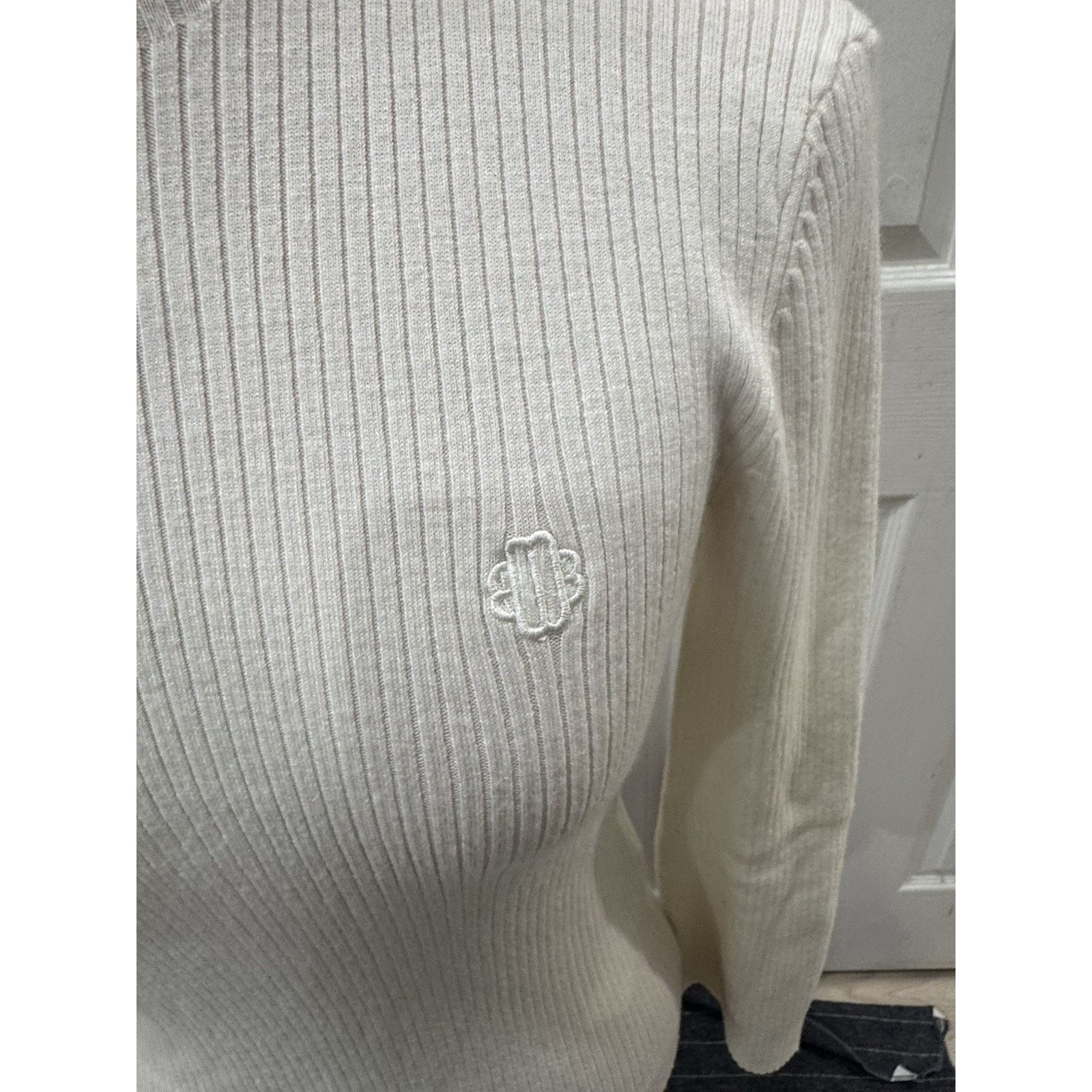Maje Maje Manuello Designer Ribbed Sweater Criss-cross Lacing Size XS / US 0-2 / IT 36-38 - 2 Thumbnail