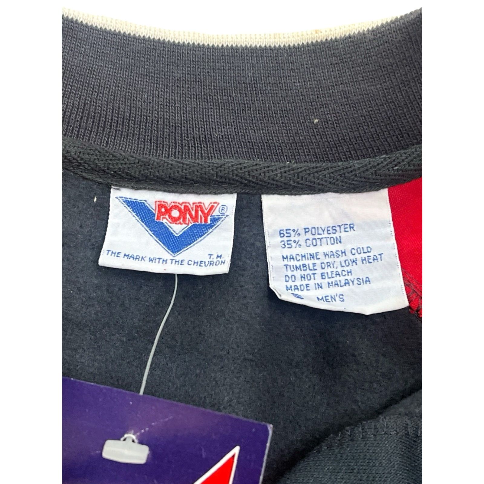 PONY VINTAGE Pony polo collar sweatshirt Mens Small NWT 90s Gray Embroidered Chest Logo Cotton Blend Sweatshirt Size US S / EU 44-46 / 1 - 6 Thumbnail