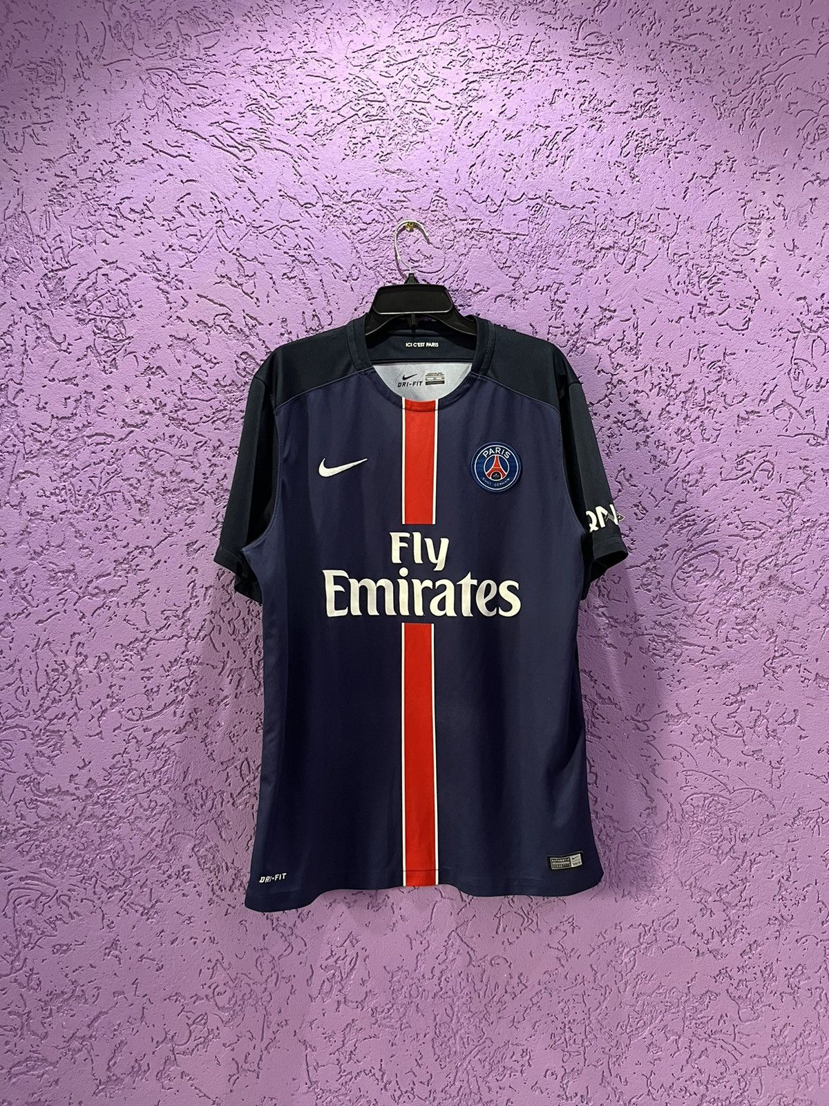 PSG Paris Fly Emirates Mbappe #7 Jersey Jumpman Logo Black