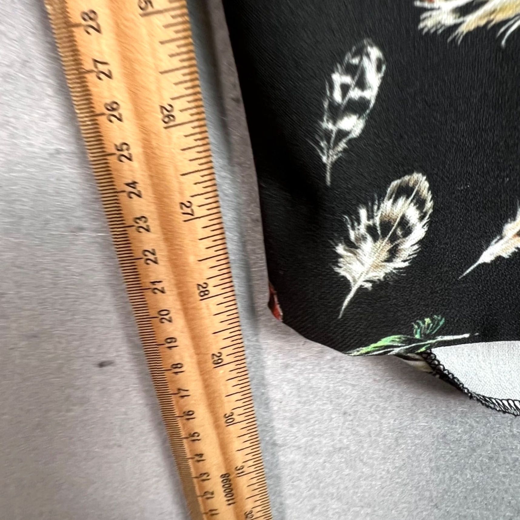 The Kooples VINTAGE The Kooples Womens Black Feather Print Polyester Pants Size Small Drawstring Womens Size 28" / US 6 / IT 42 - 7 Thumbnail