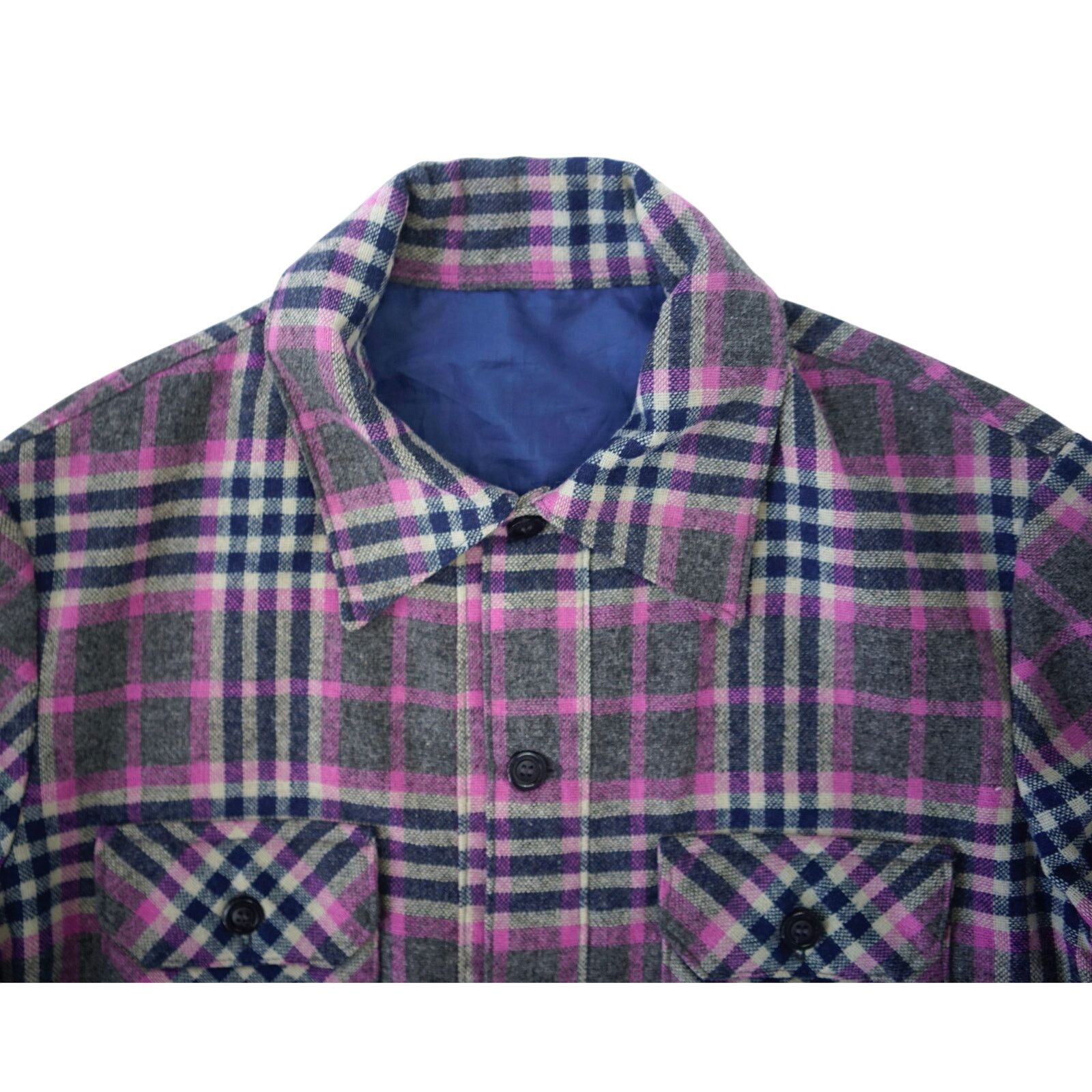 Pendleton × Vintage Vintage CPO Plaid Button Shirt Wool Men's Medium Size US M / EU 48-50 / 2 - 3 Thumbnail