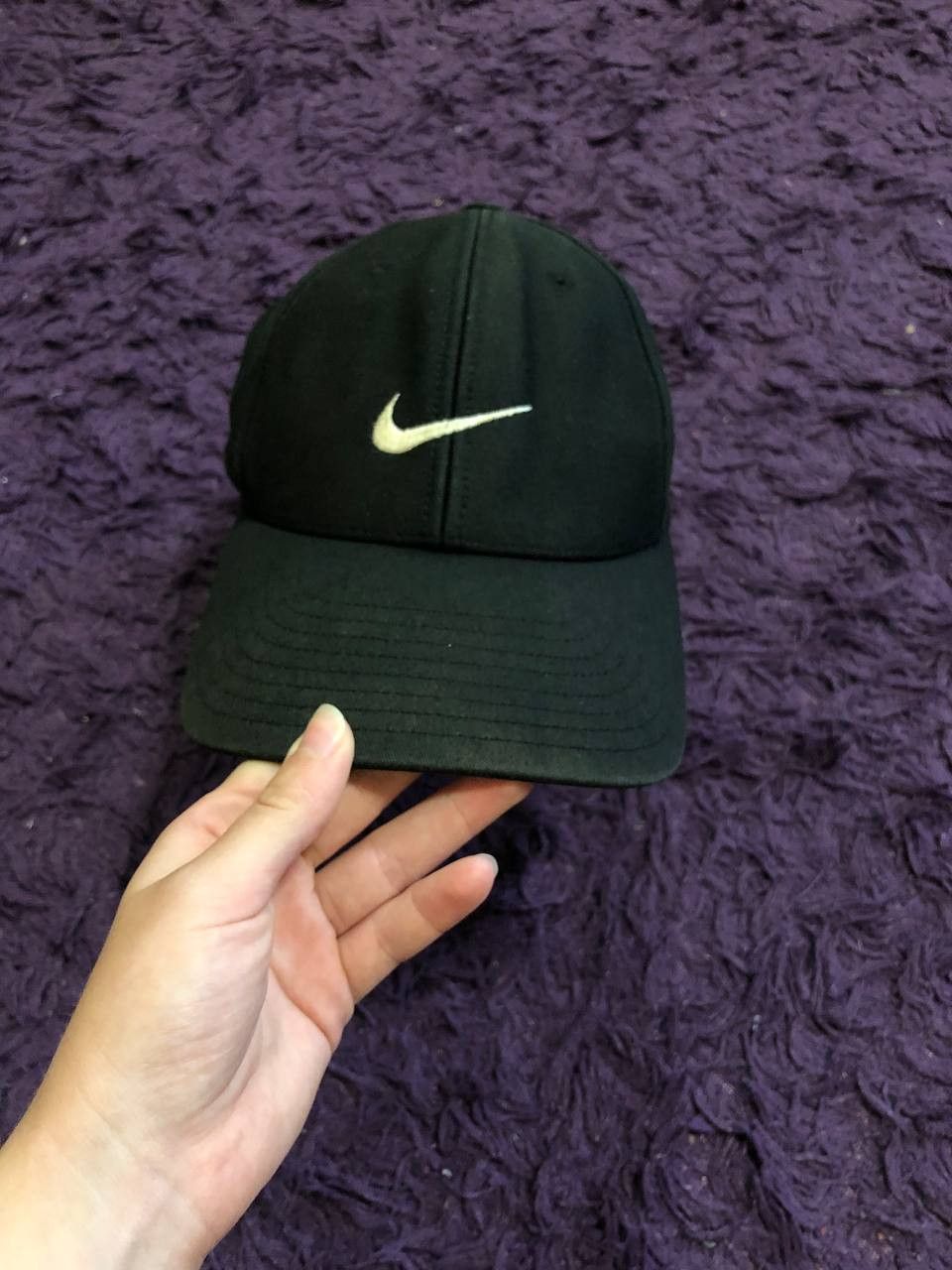 Nike Hats Vintage Streetwear black Cap Nike Y2K big logo Size ONE SIZE - 6 Thumbnail