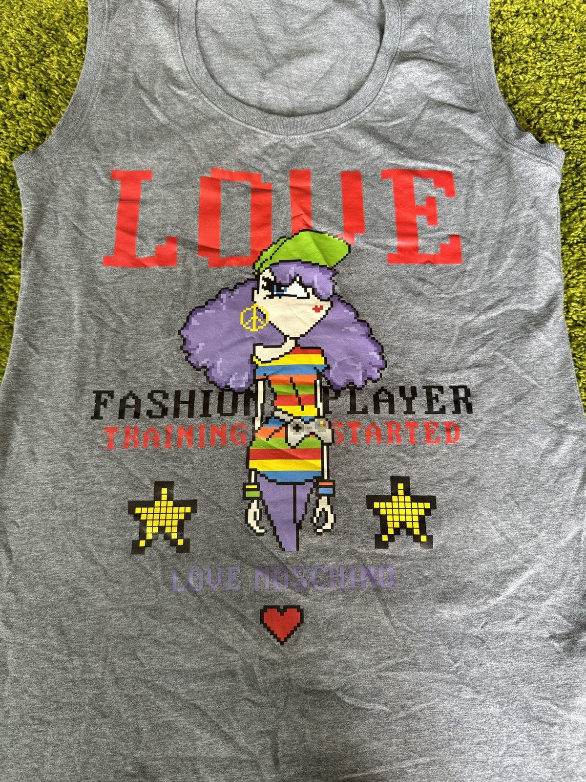 Designer × Love Moschino × Moschino Love Moschino fashion player pixel logo mini dress Size L / US 10 / IT 46 - 4 Thumbnail