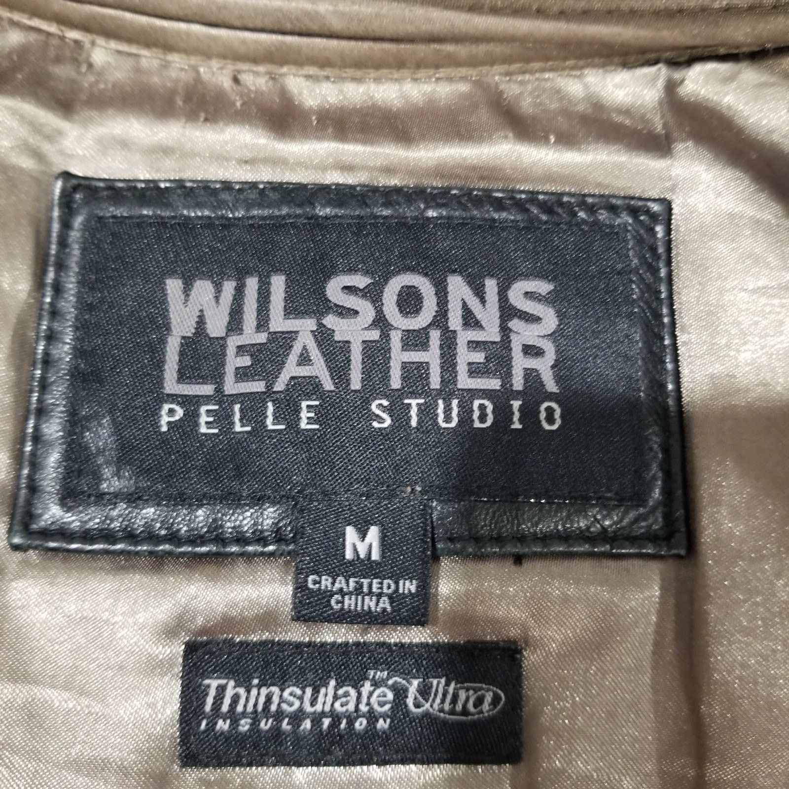 Wilsons Leather VTG WILSONS LEATHER JACKET Mens Medium Black Pelle Studio Size US M / EU 48-50 / 2 - 5 Thumbnail