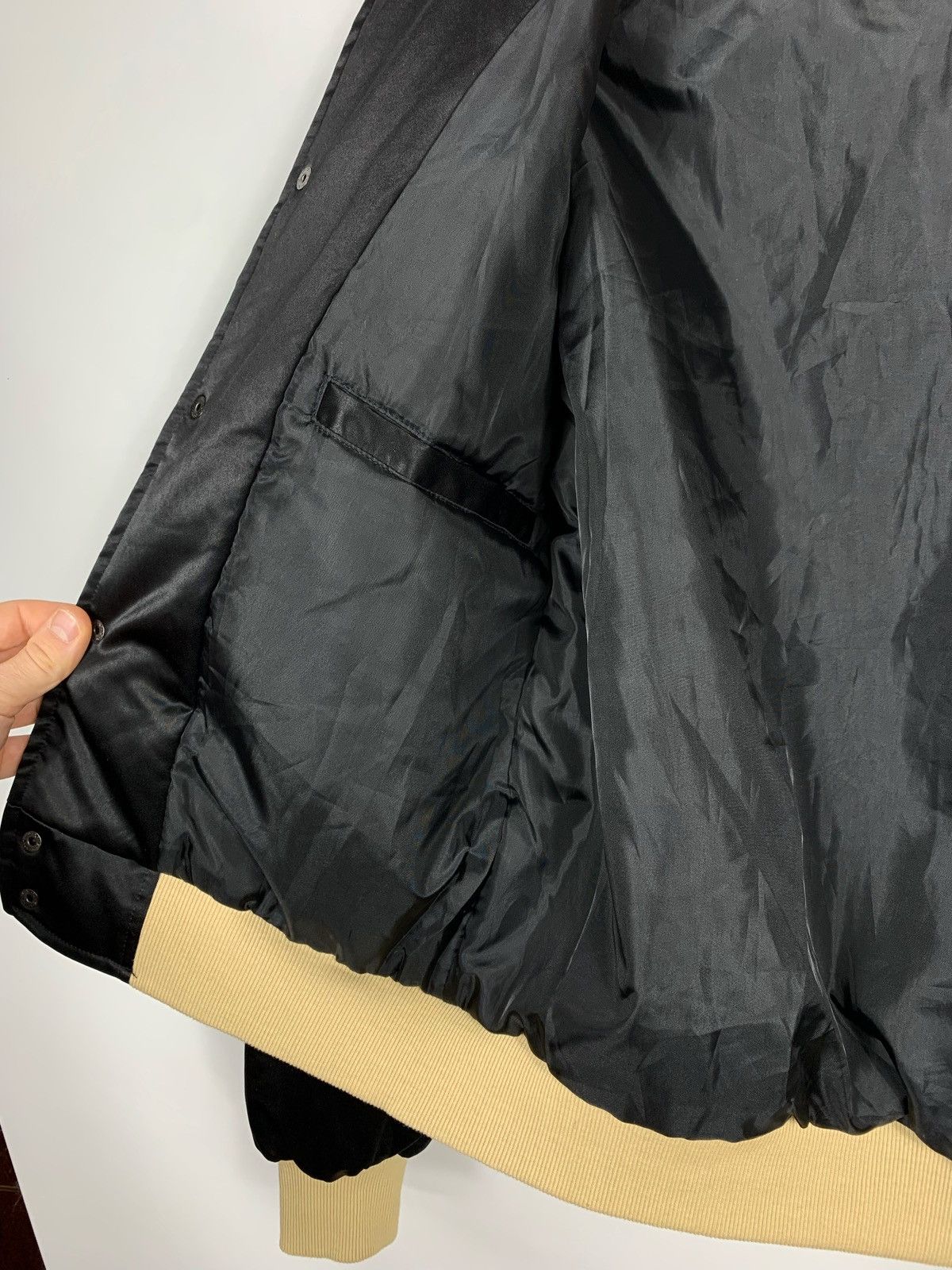 Ojardorf OJARDORF Black Satin Bomber Jacket Men's Small Varsity Style Size US S / EU 44-46 / 1 - 16 Thumbnail