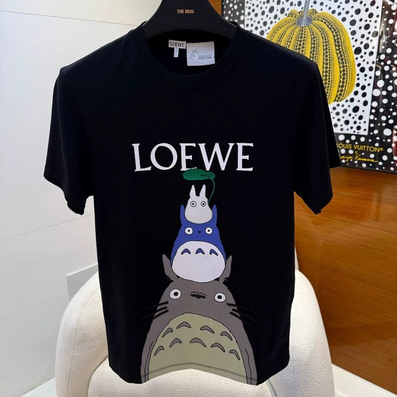 Loewe LOEWE Black short sleeves with dragon and cat patterns Size M / US 6-8 / IT 42-44 - 1 Thumbnail