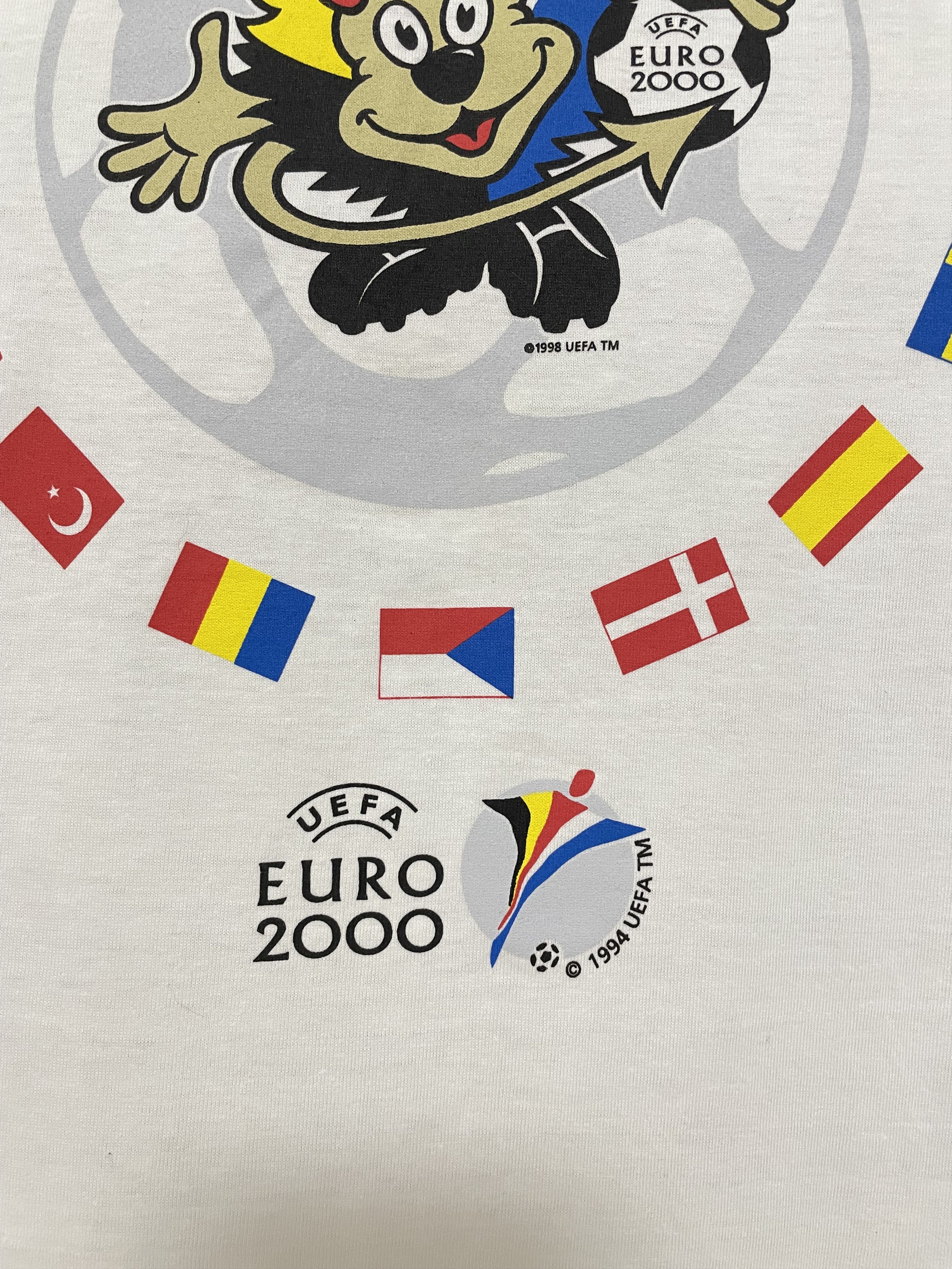 Vintage EURO 2000 UEFA Vintage T-Shirt Tee Soccer Football Rare 1994 Size US XL / EU 56 / 4 - 8 Thumbnail