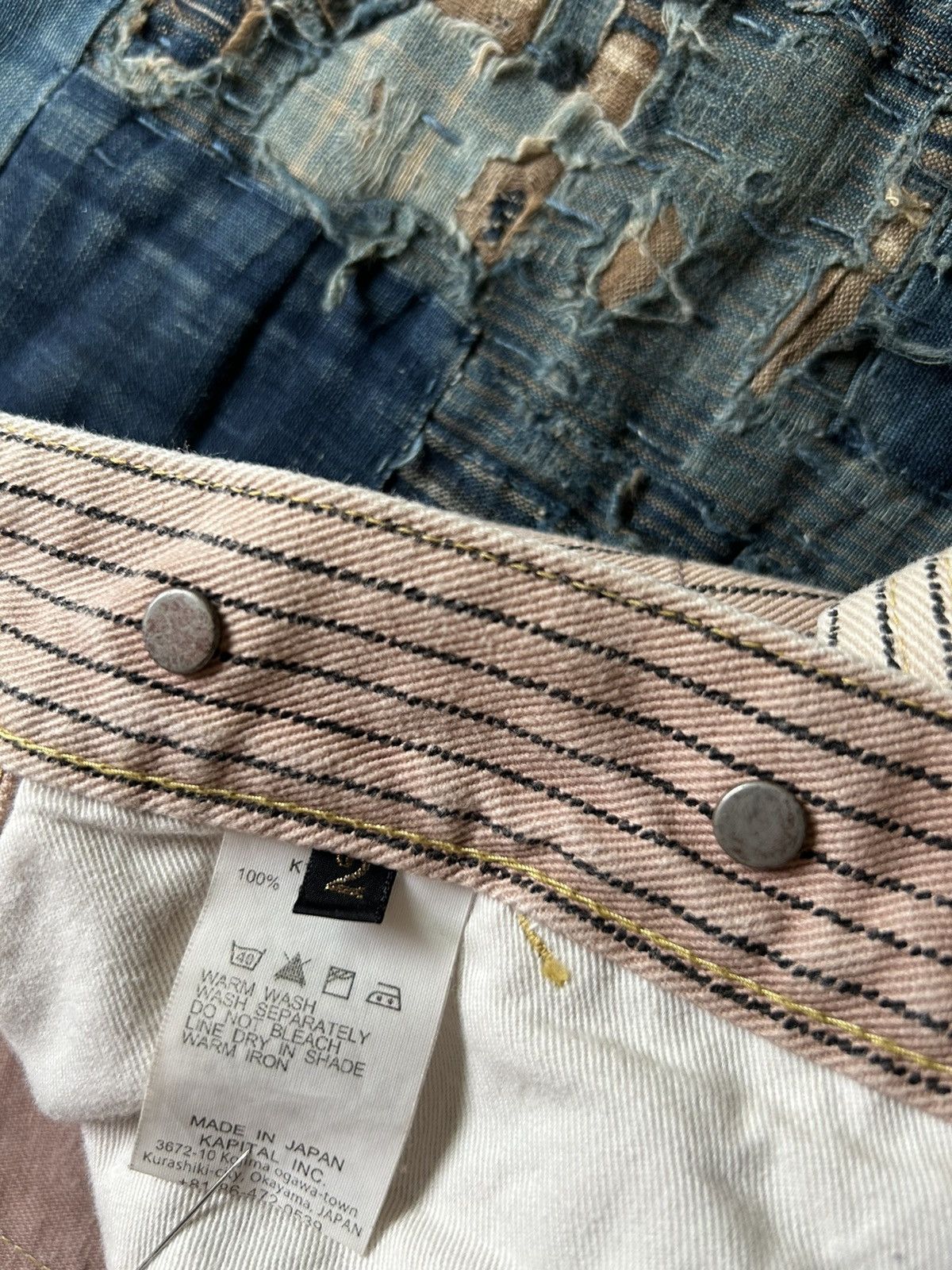 Kapital Kountry Kapital stripped lumber pants Size US 32 / EU 48 - 17 Thumbnail