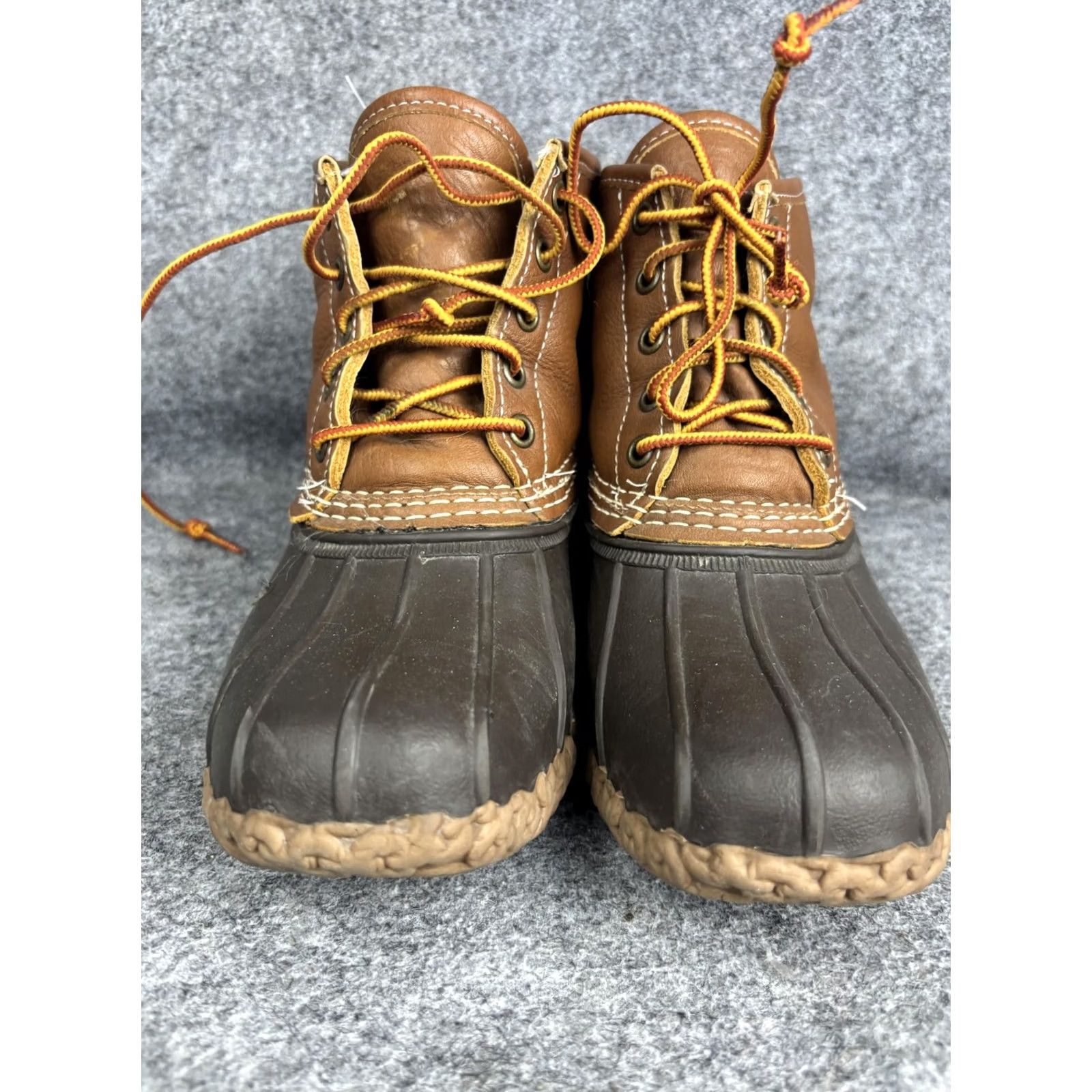 Vintage VINTAGE not right; use: LL Bean Bean Boots Womens 7 Brown Leather Ankle Duck Rain Boots USA Size US 7 / IT 37 - 2 Thumbnail