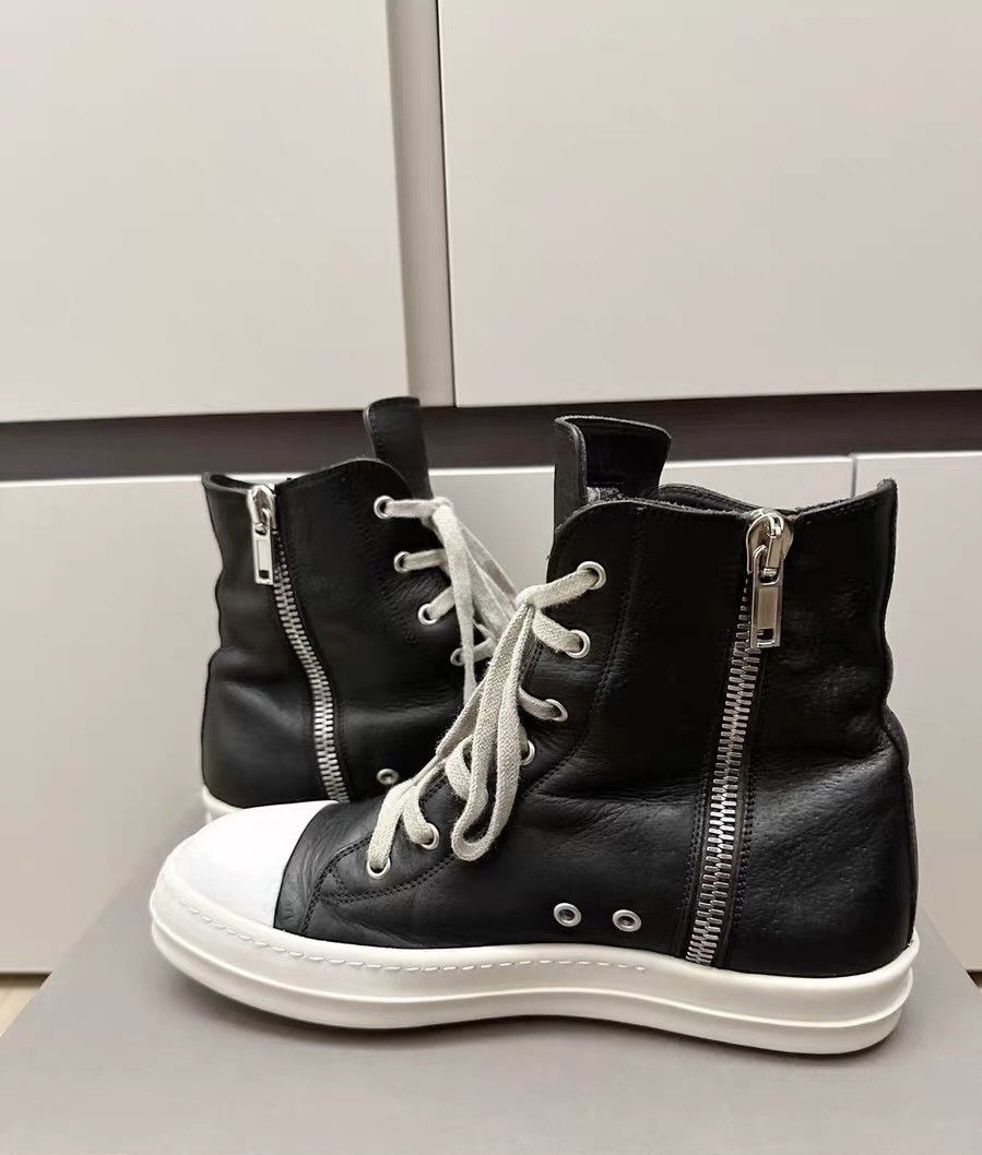 Rick Owens Rick Owens Mainline Pebbled Leather High-Top Zipper Size US 7 / EU 40 - 5 Thumbnail