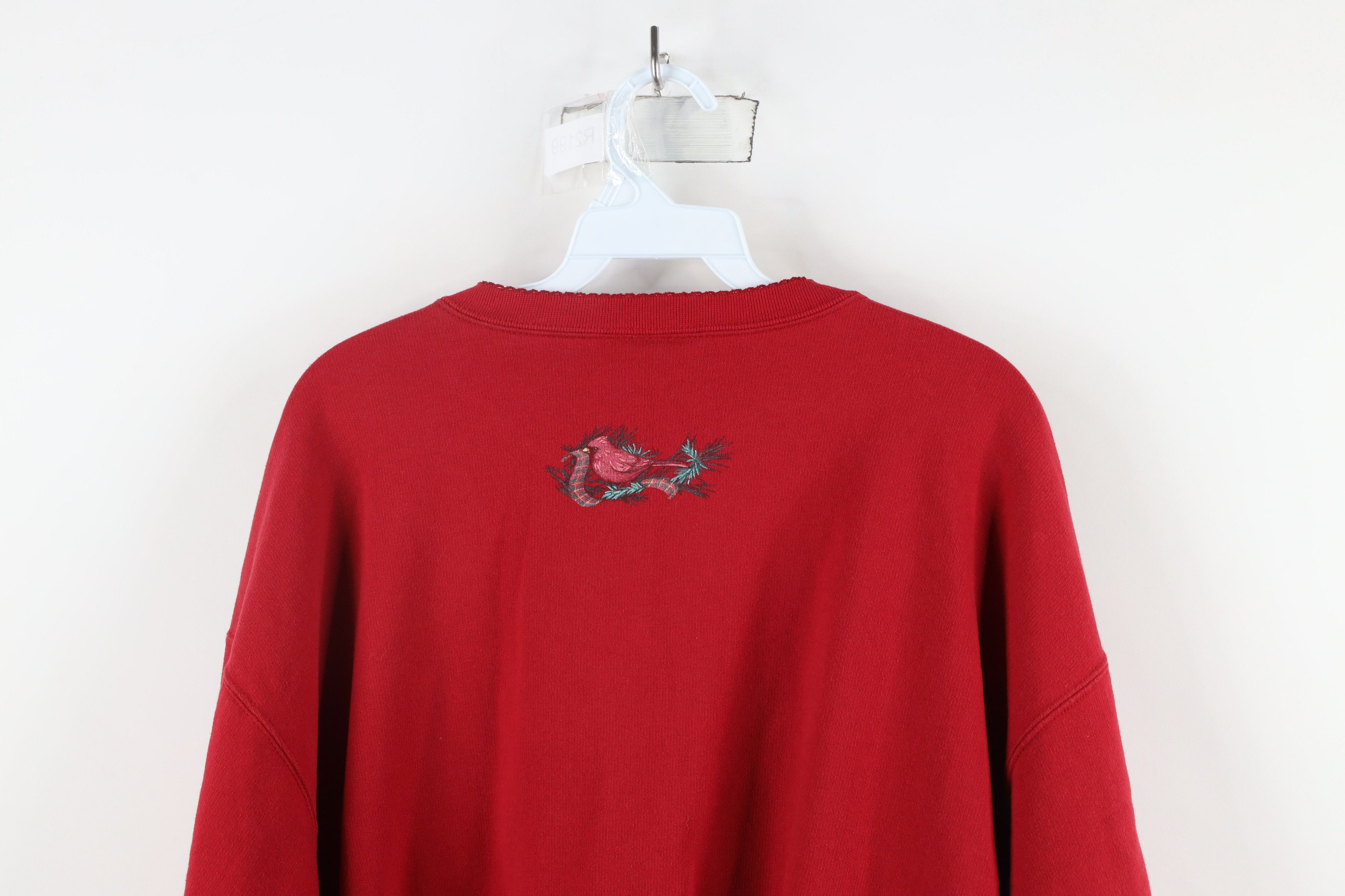 Vintage Vintage 90s Country Primitive Christmas Wreath Sweatshirt Size XXL / US 16-18 / IT 52-54 - 14 Thumbnail