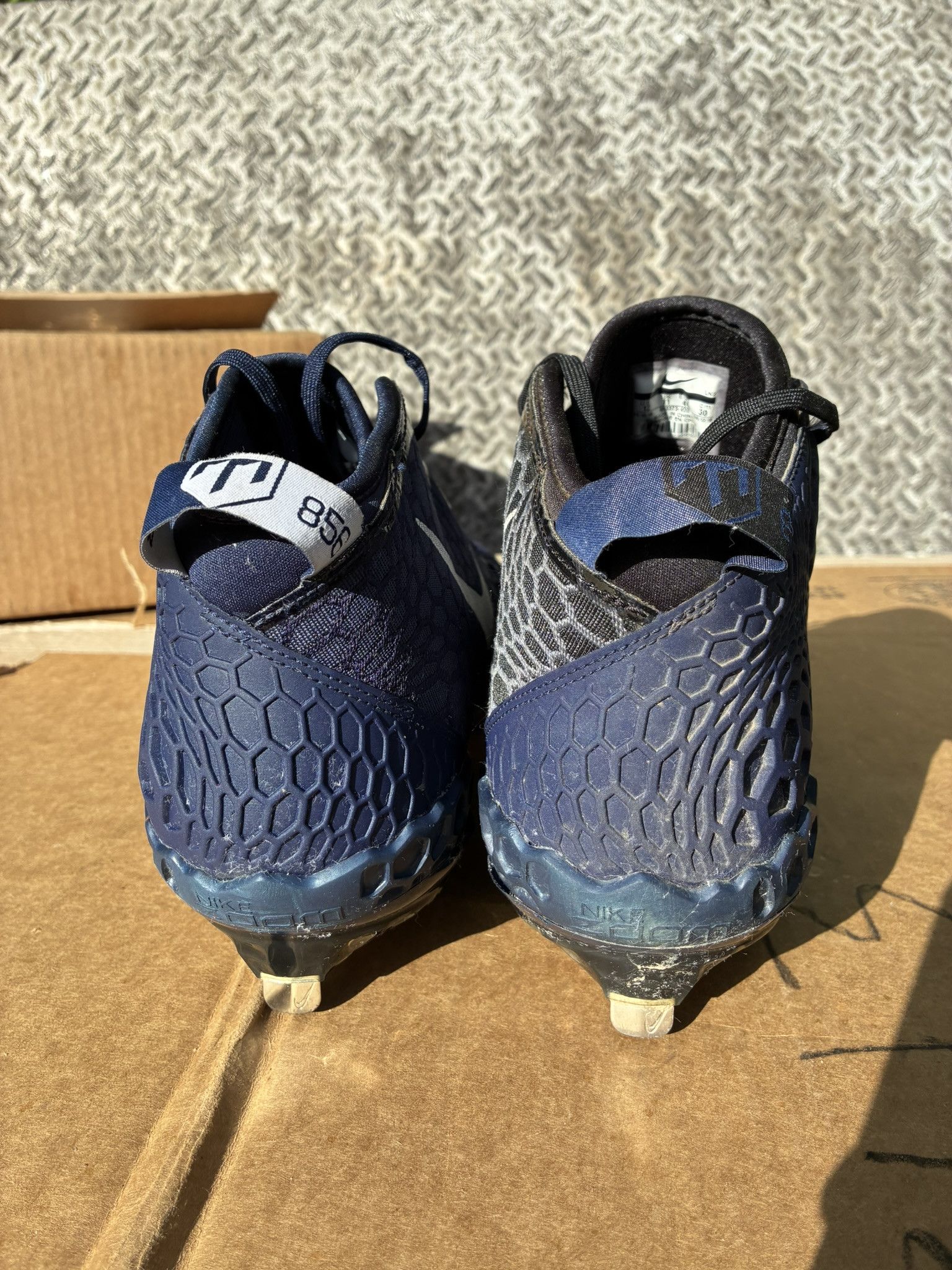 Nike Nike Force Zoom Trout 5 Metal Baseball Cleats Navy Size 12 Size US 12 / EU 45 - 3 Thumbnail
