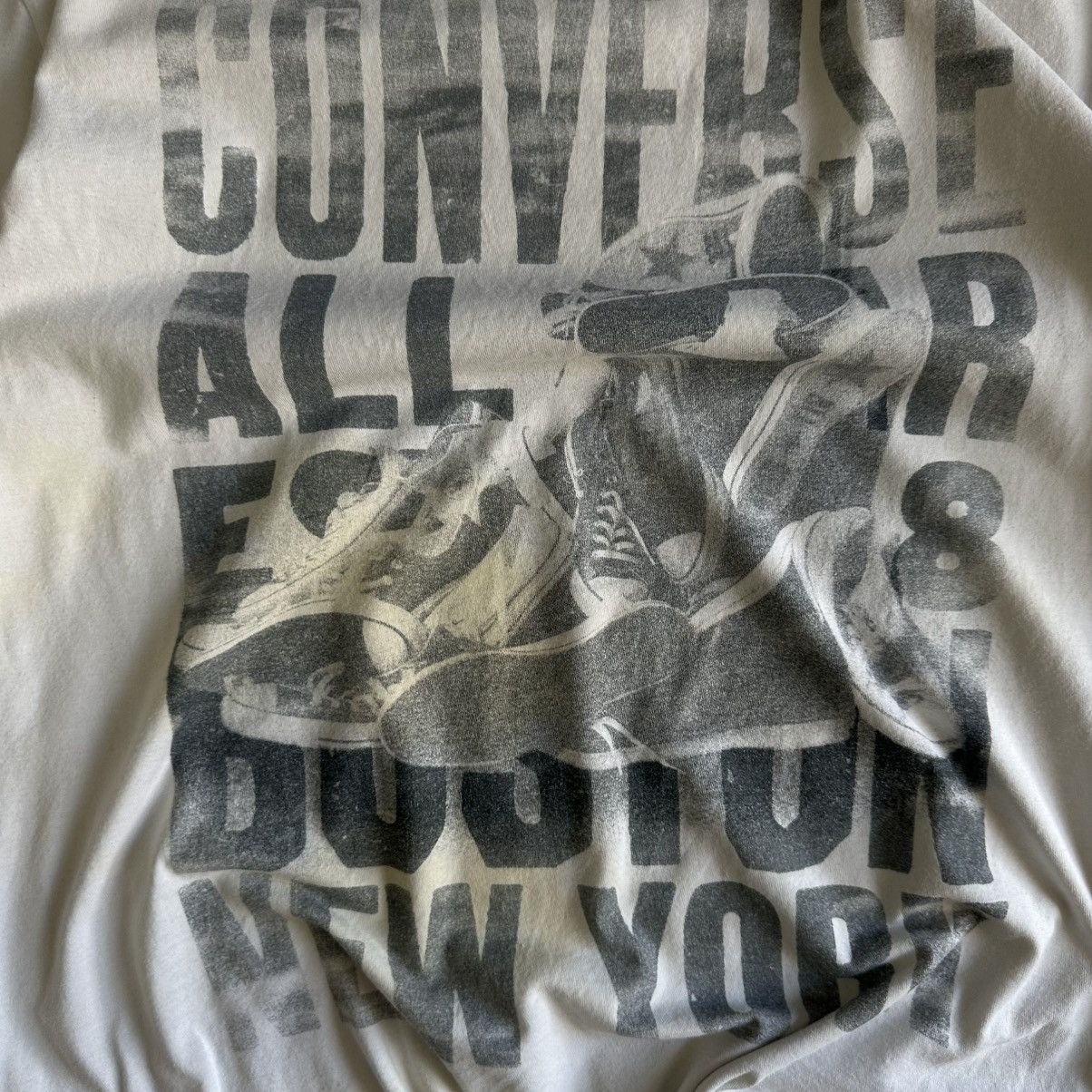 Converse × Vintage Vintage Converse T-shirts Big Logo Trashed Y2K 00s USA Size US XL / EU 56 / 4 - 8 Thumbnail