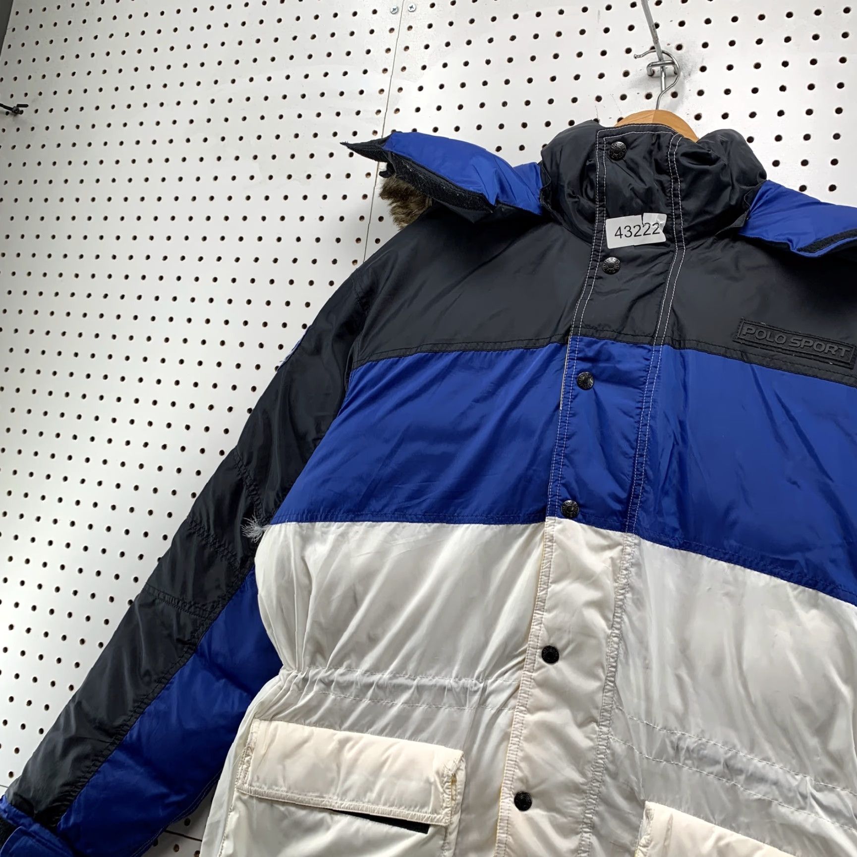 Ralph Lauren VTG Polo Sport Ralph Lauren Down Puffer Jacket Mens Large Blue White Size US L / EU 52-54 / 3 - 3 Thumbnail